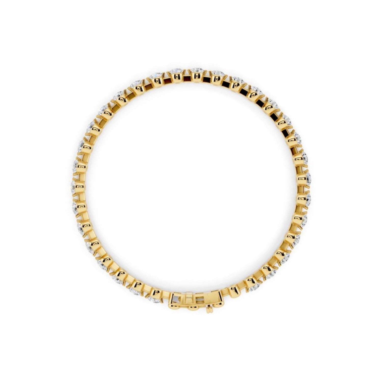 3 Carat Spaced Diamond Tennis Bracelet, detail view 1
