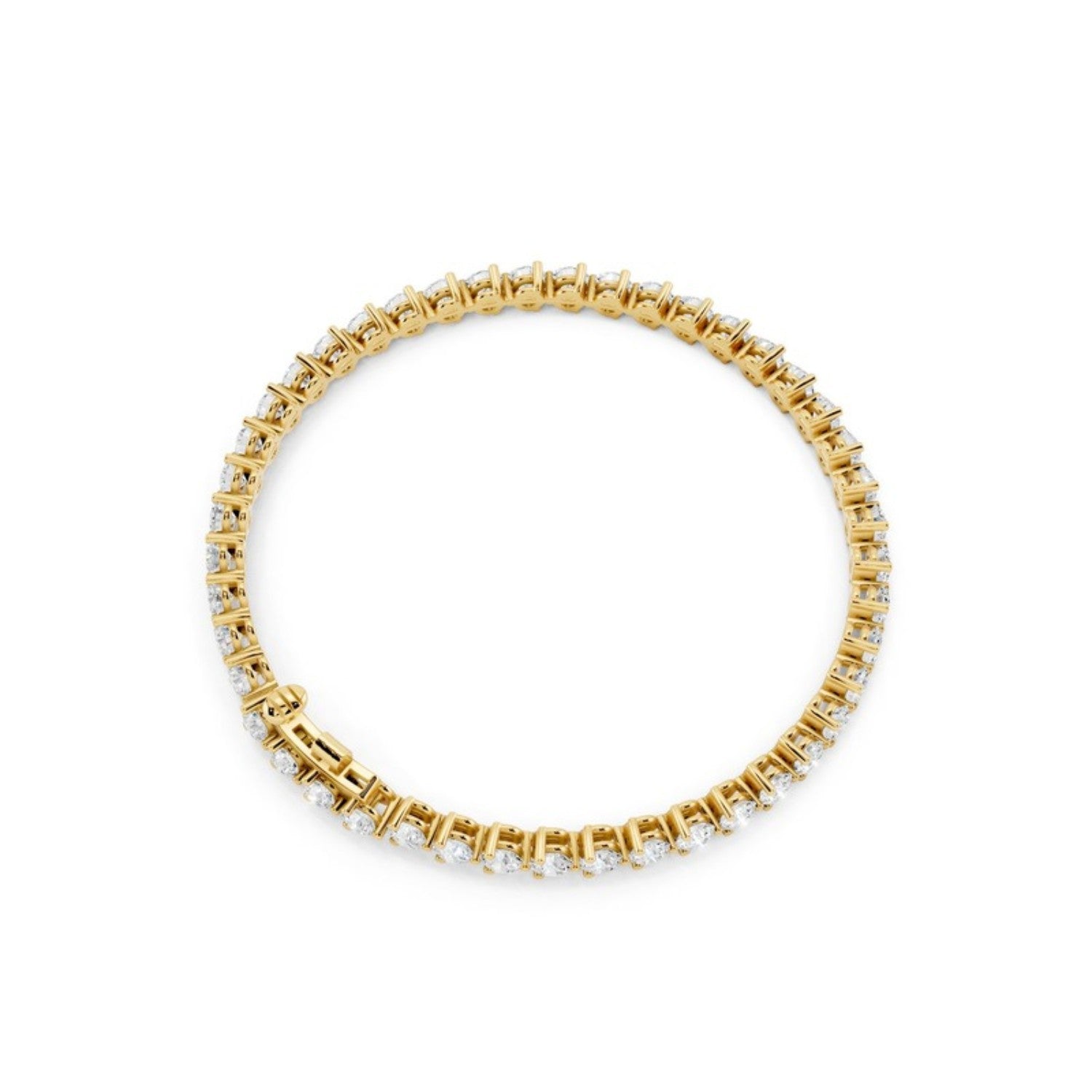 4 Carat Lab Grown Diamond Tennis Bracelet, detail view 2