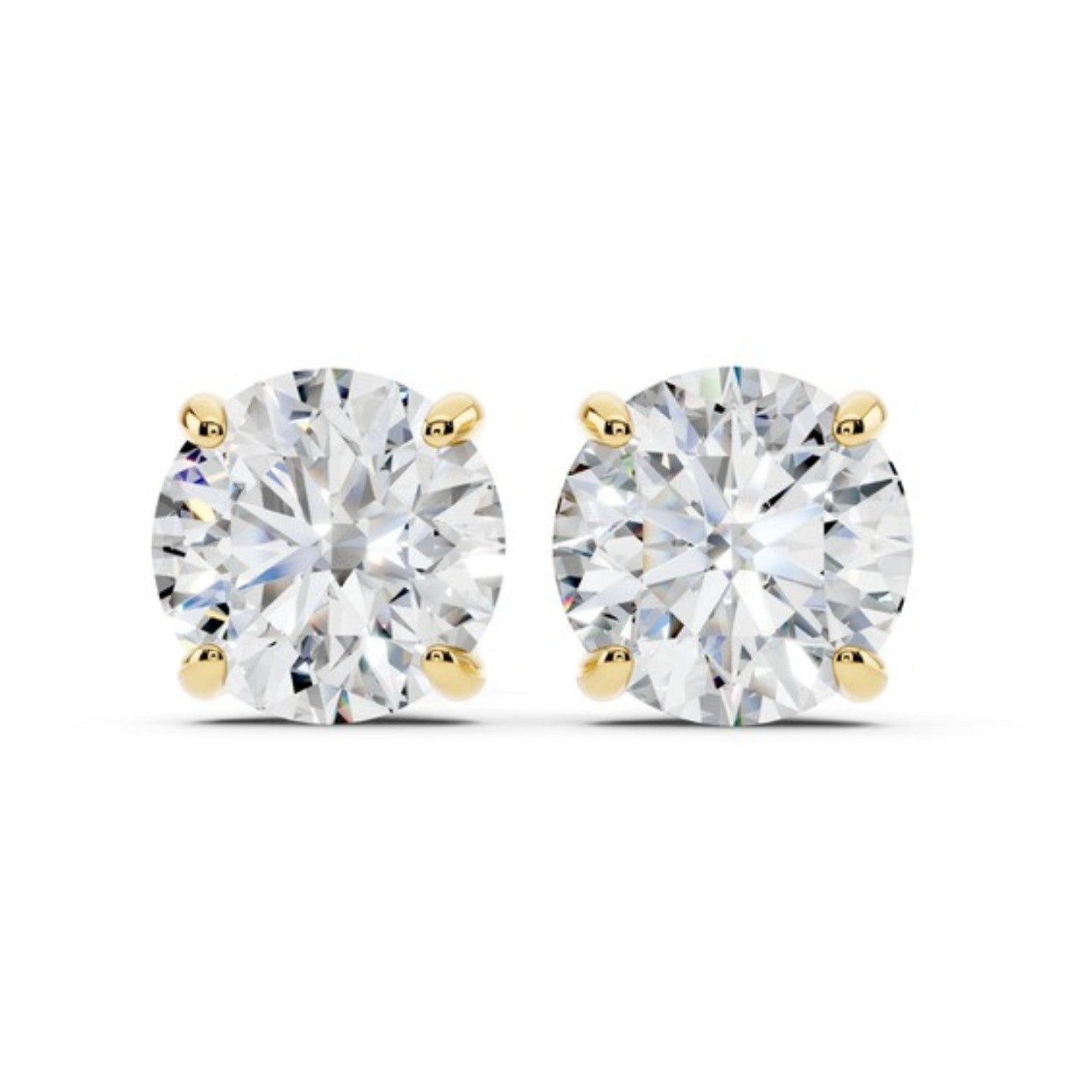 5 Carat Lab Grown Diamond Stud Earrings