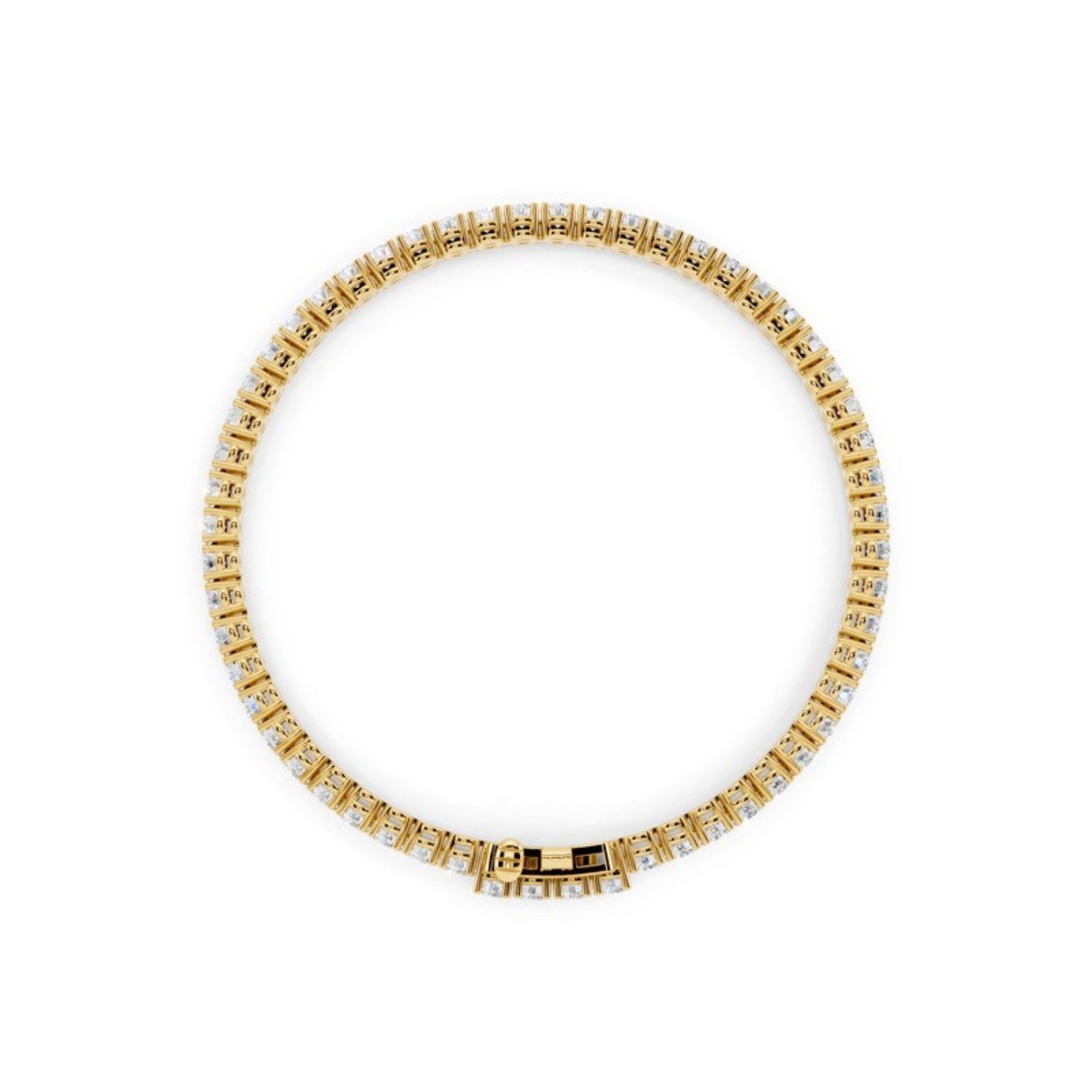 5 Carat Lab Grown Diamond Tennis Bracelet in 14K rose gold