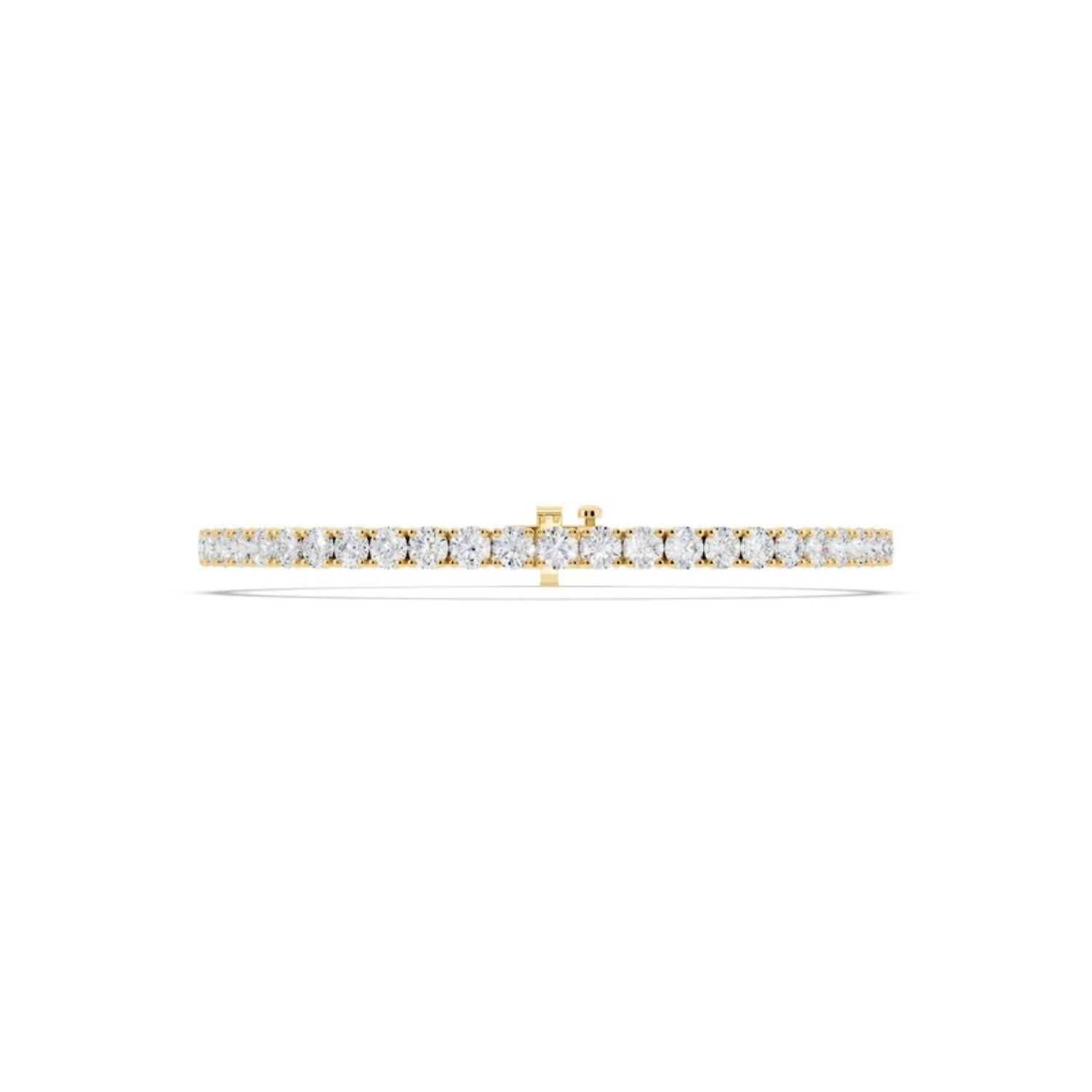 5 Carat Lab Grown Diamond Tennis Bracelet in 14K white gold