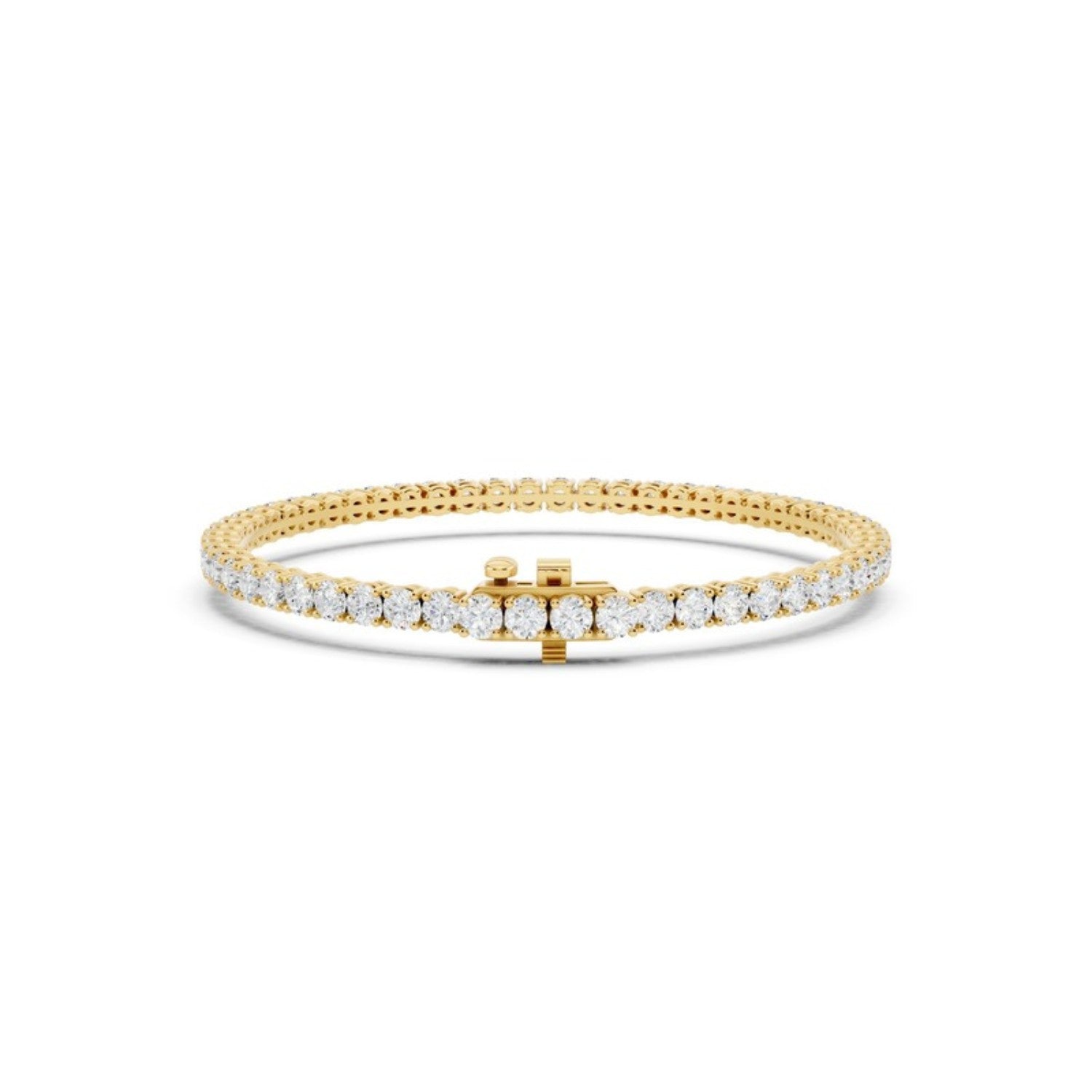 5 Carat Lab Grown Diamond Tennis Bracelet, detail view 2