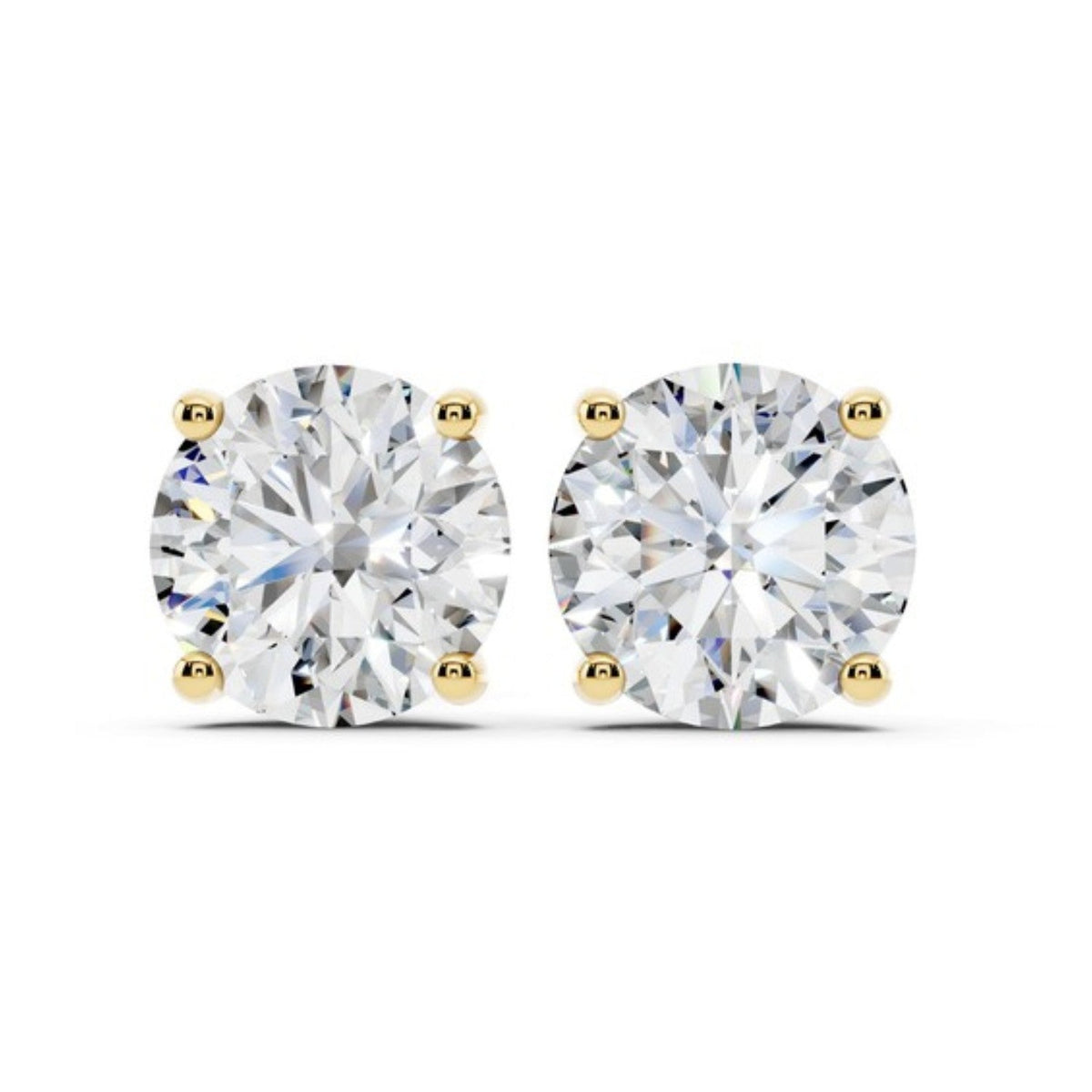 6 Carat Lab Grown Diamond Stud Earrings