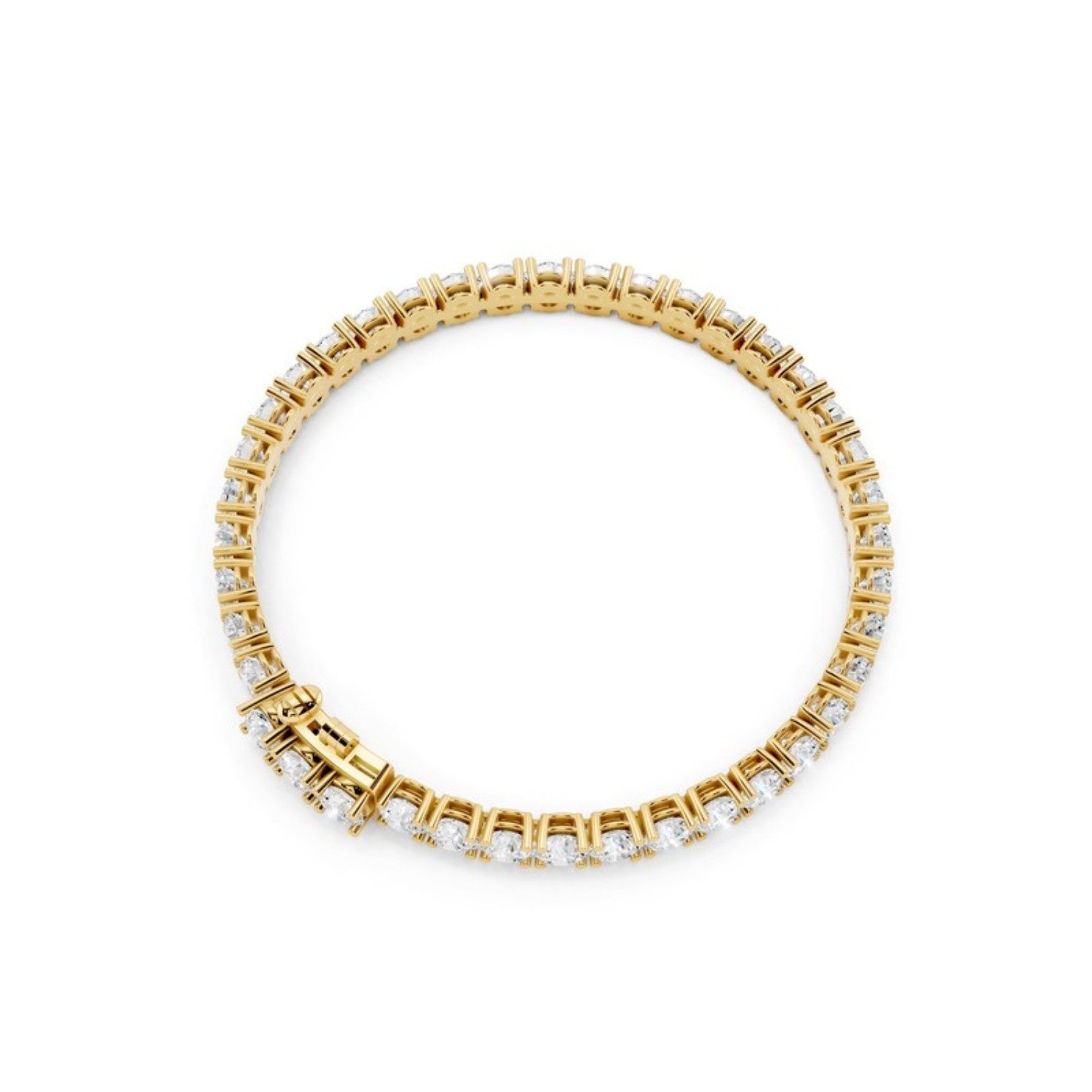 8 Carat Lab Grown Diamond Tennis Bracelet in 14K rose gold