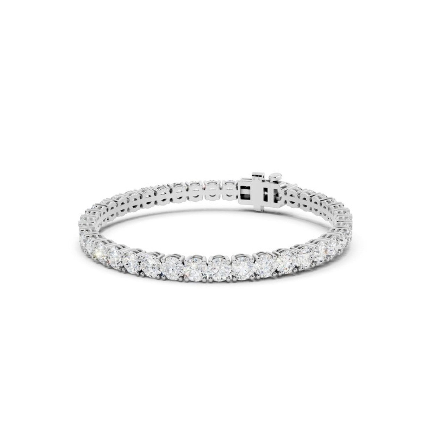 8 Carat Lab Grown Diamond Tennis Bracelet in 14K white gold