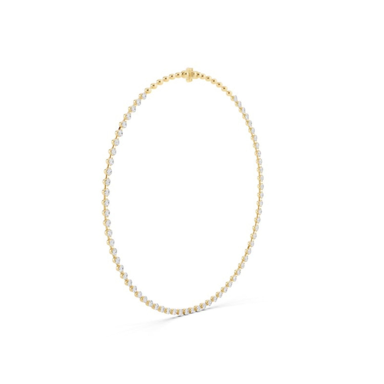 8 Carat Lab Grown Diamond Tennis Necklace, detail view 1