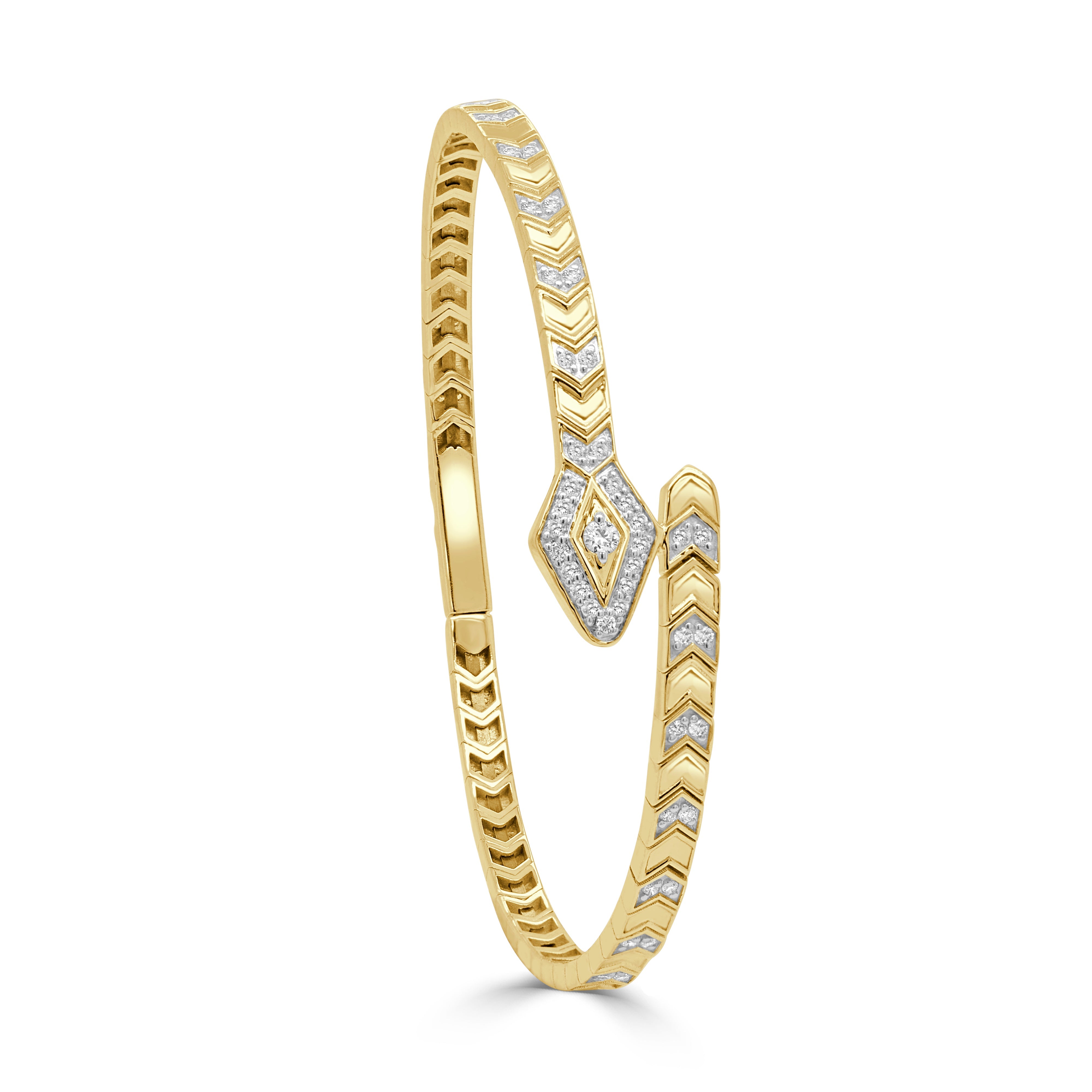Diamond Snake Bangle