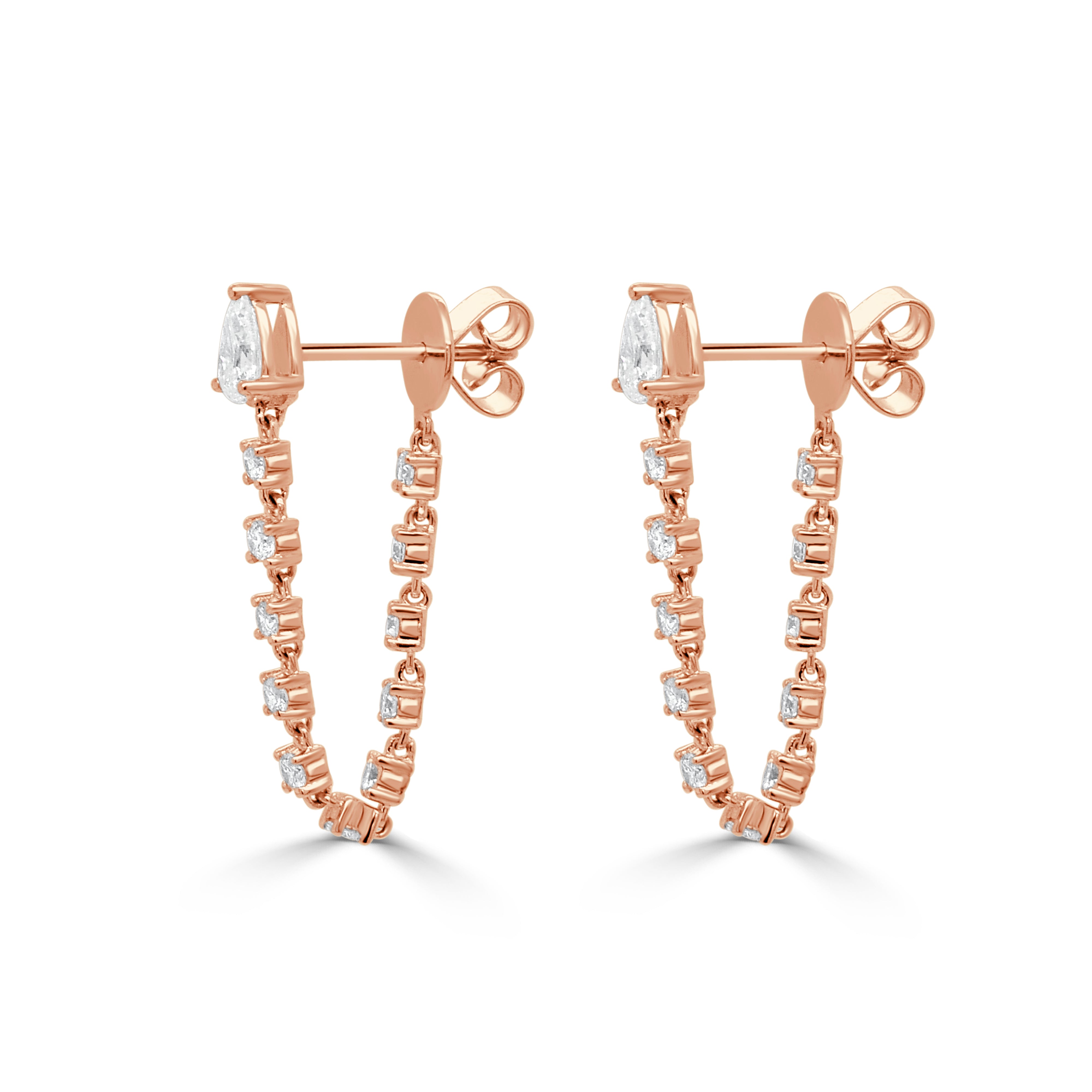 Pearluxe Drop Hoops