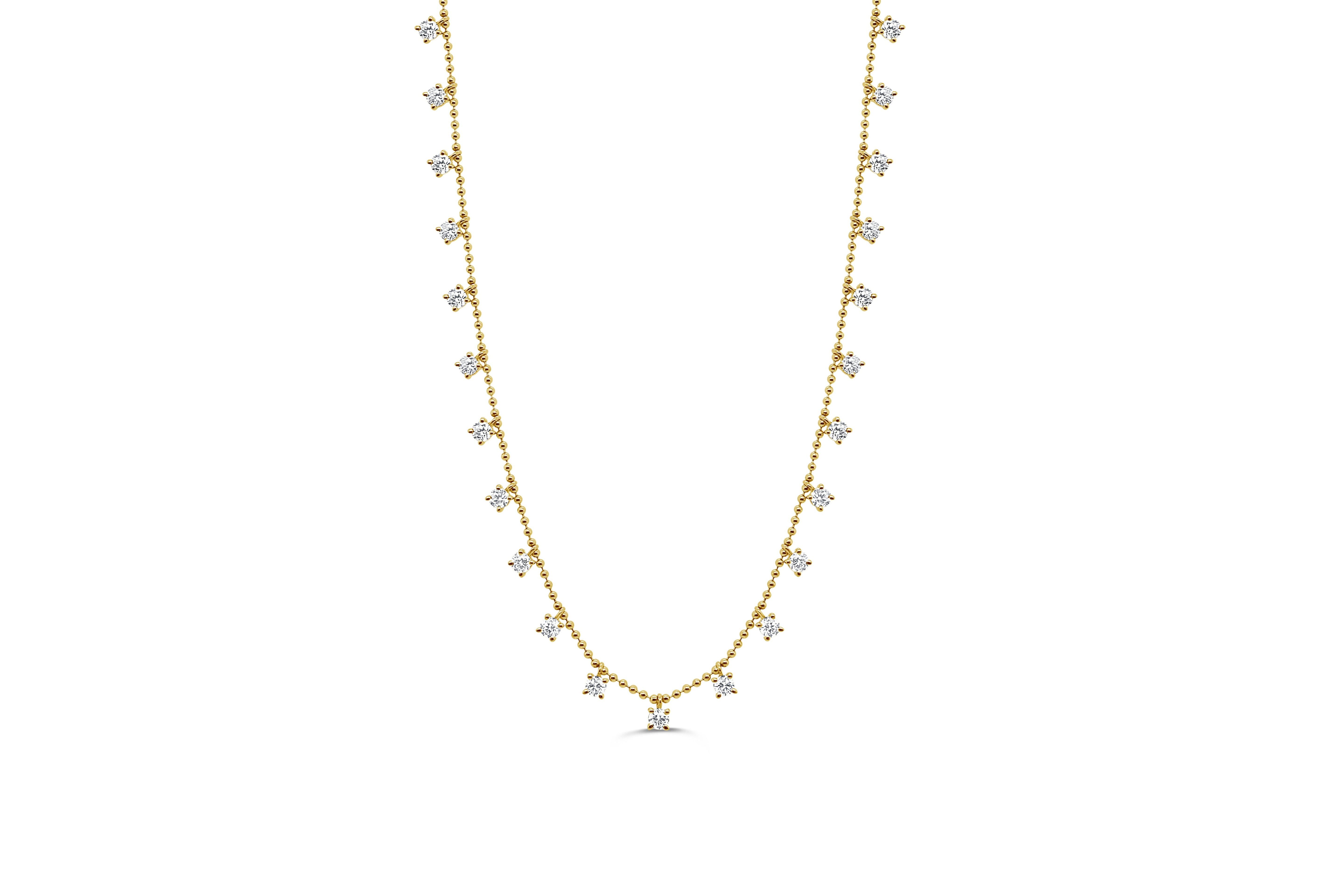 Bead Diamond Necklace
