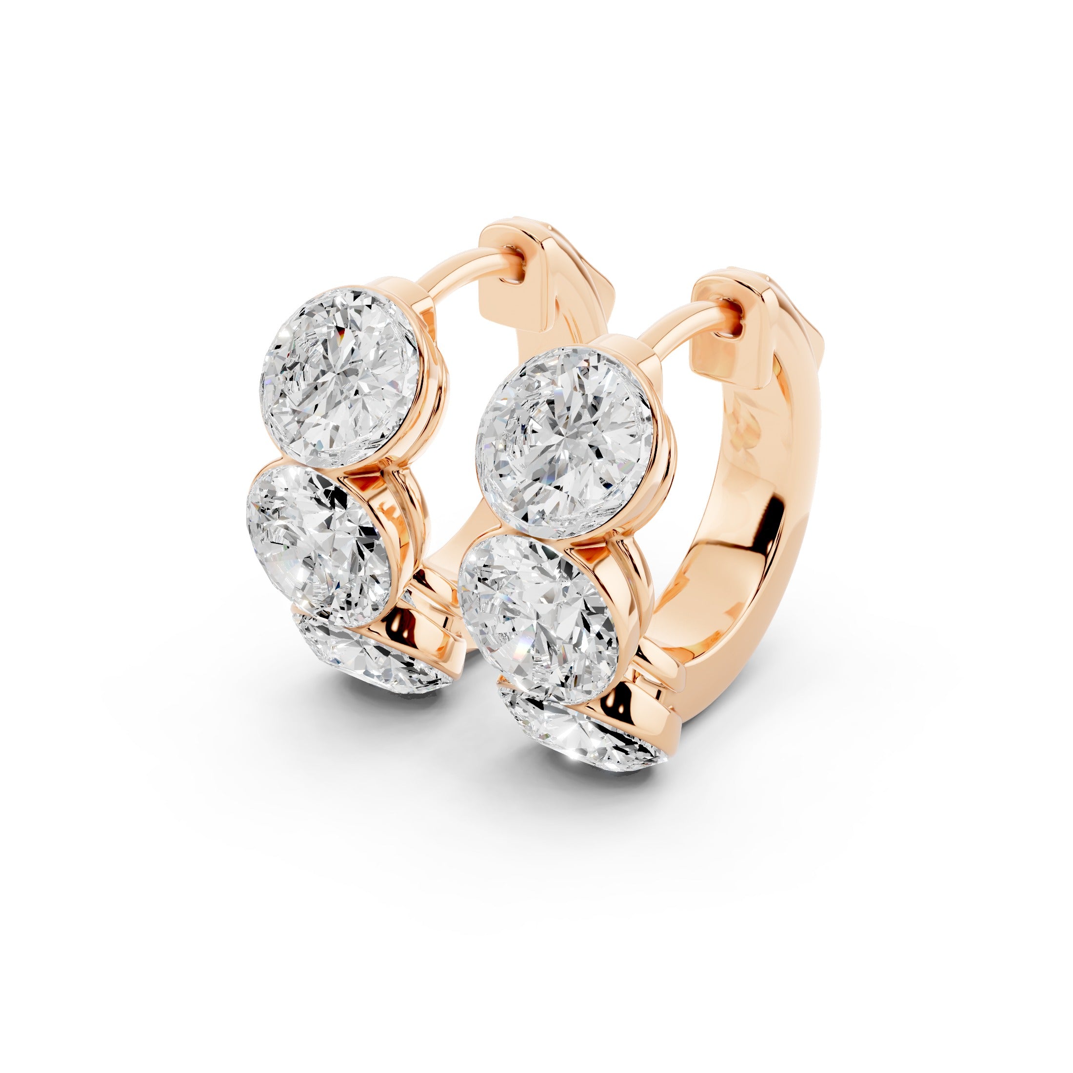 Ever After Diamond Huggie Earrings