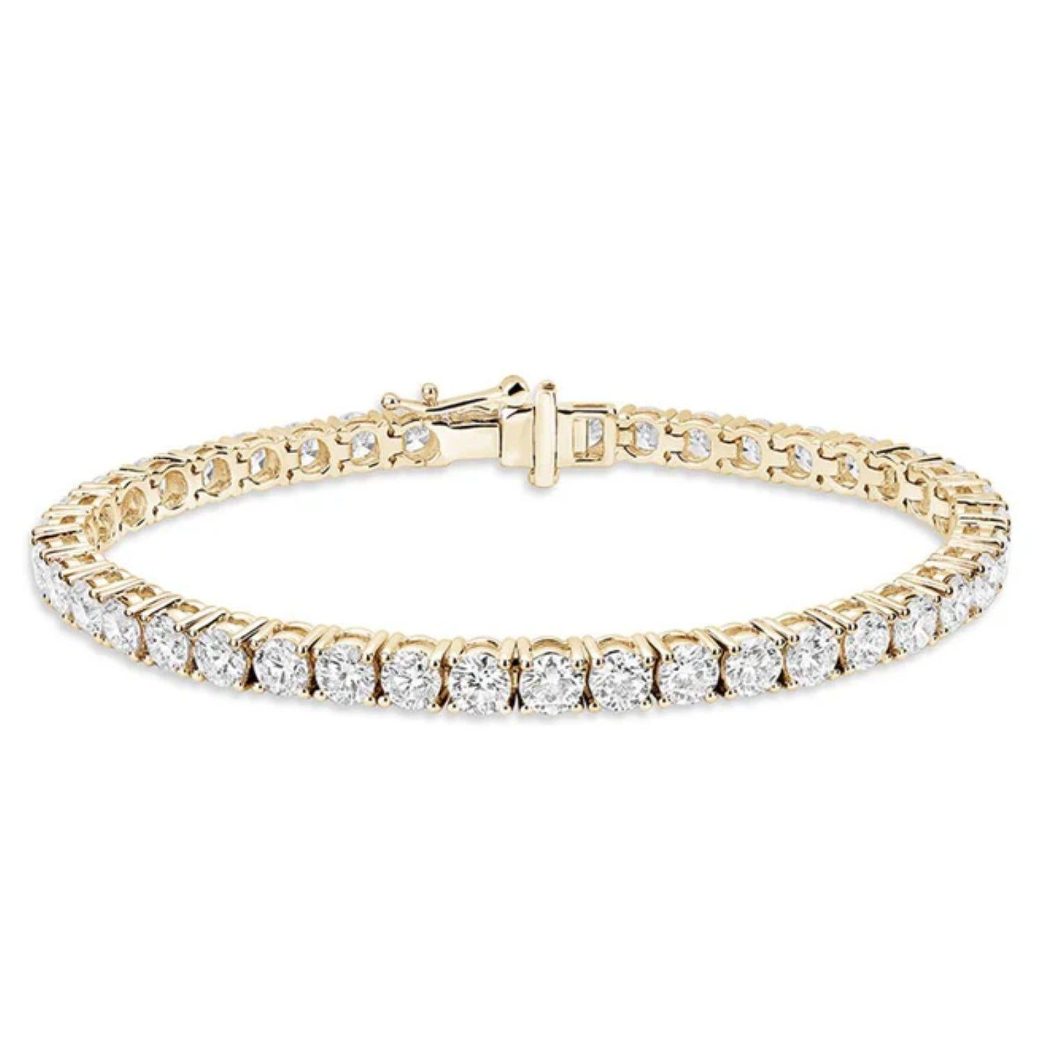 Essential Lab-Grown Diamond Tennis Bracelet in 14K Gold