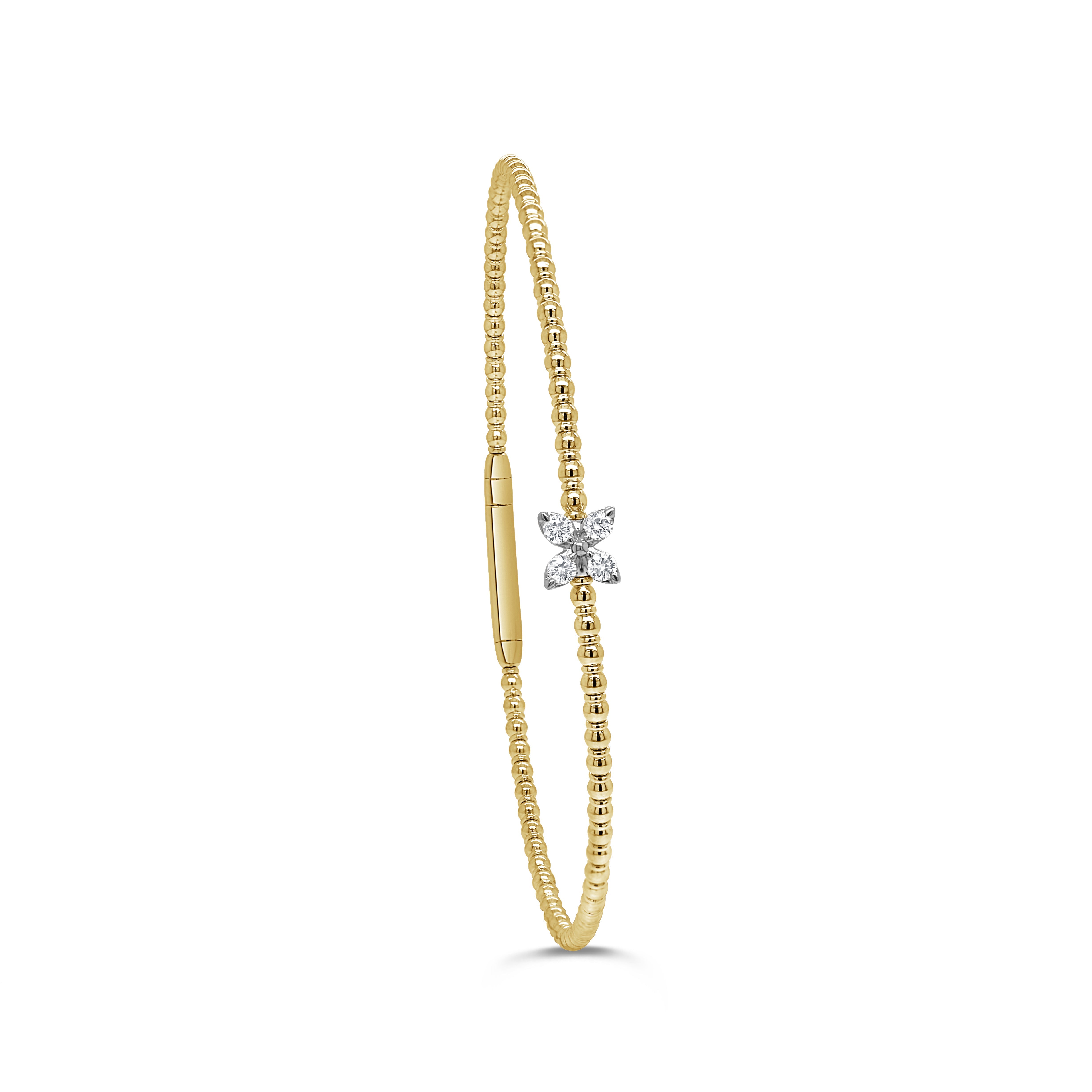 Diamond Beaded Flexible Bangle