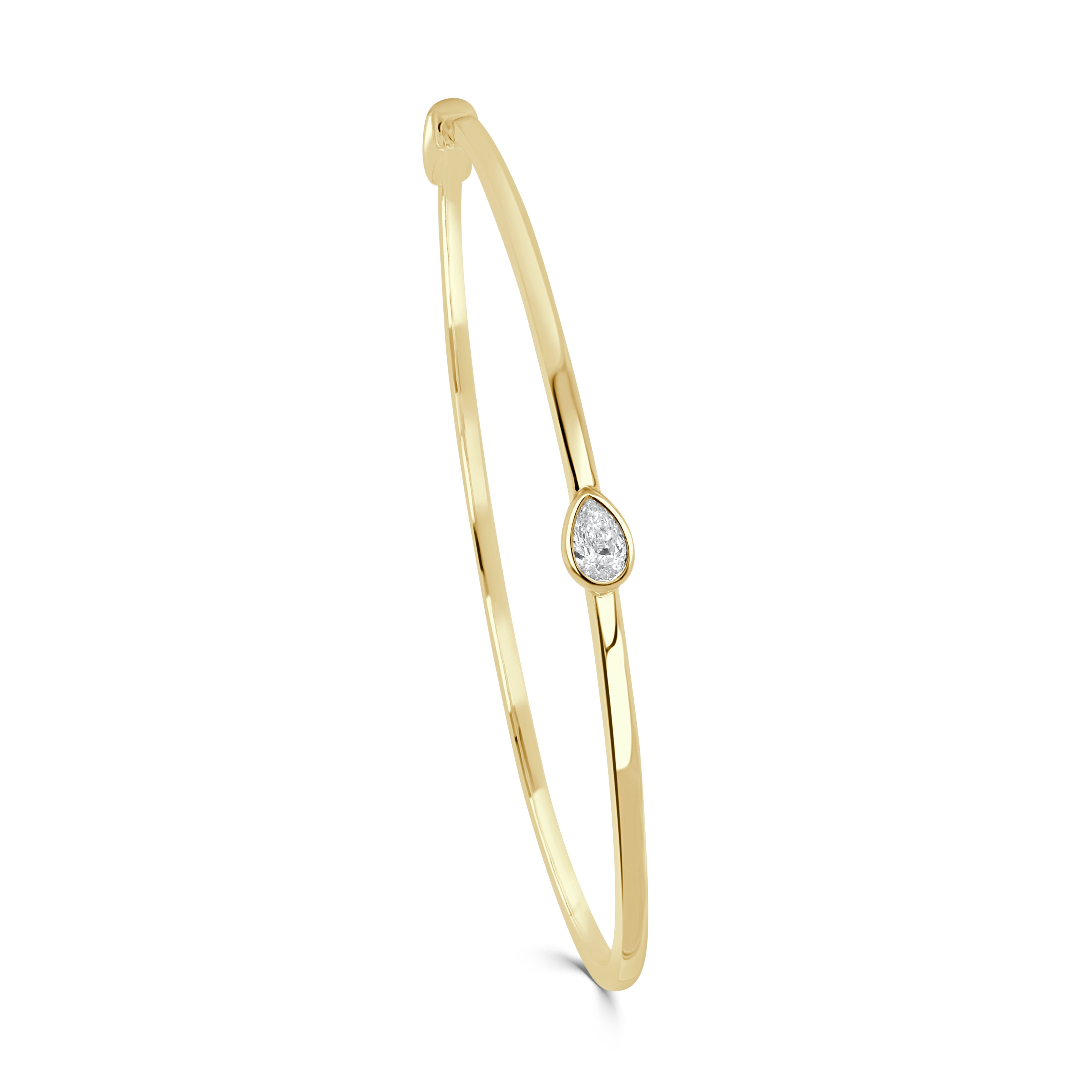 Pear Shape Diamond Bangle