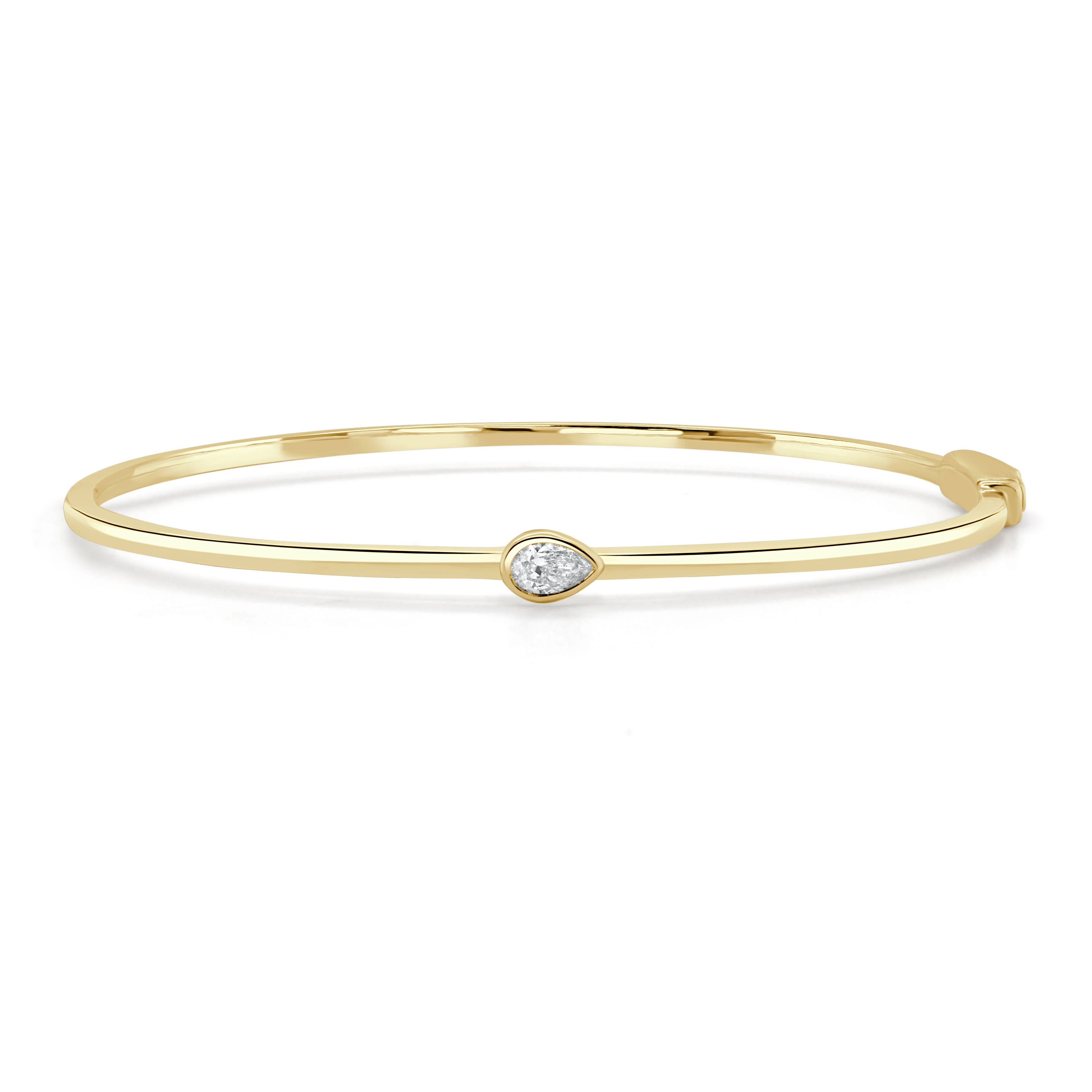 Pear Shape Diamond Bangle