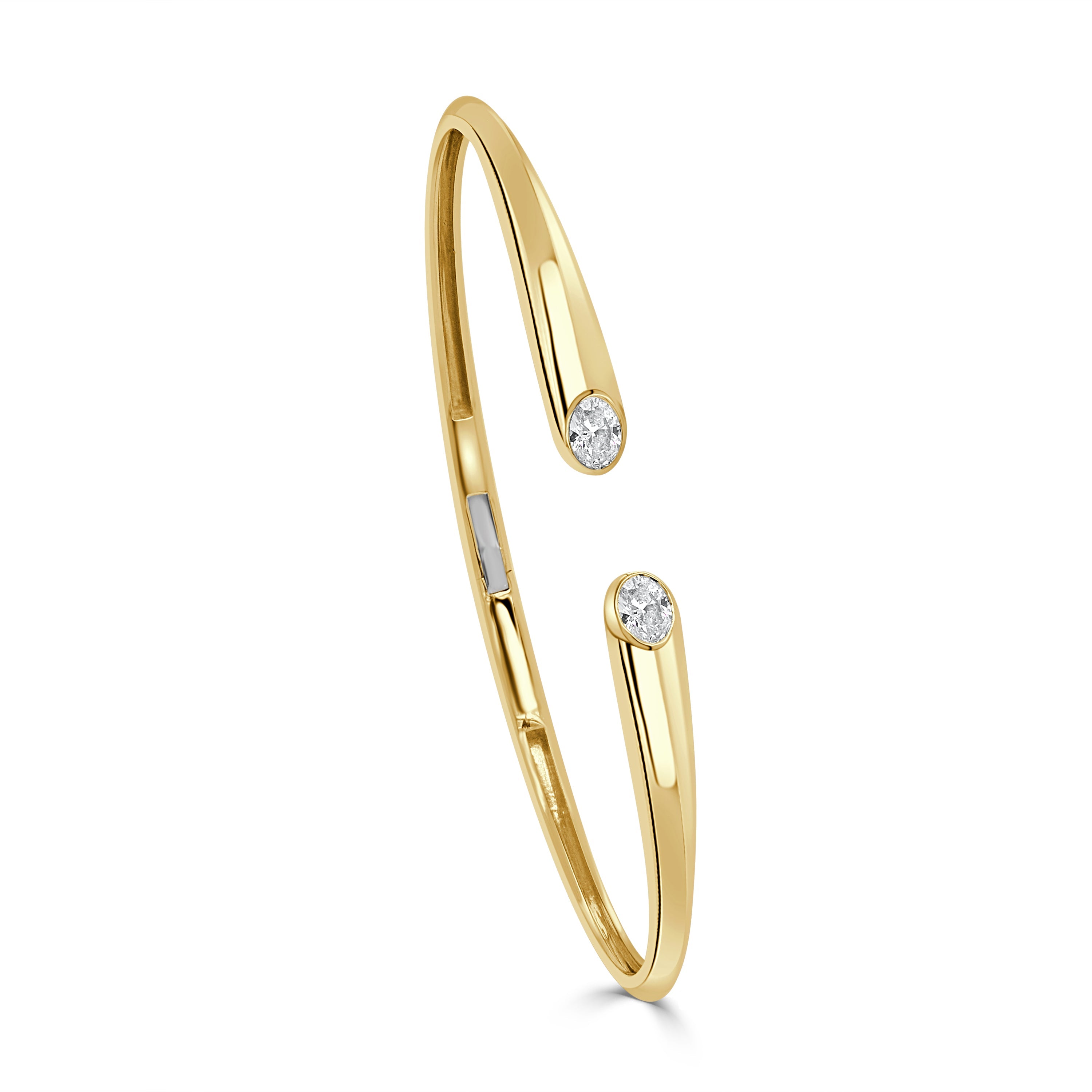 Oval Diamond Bangle