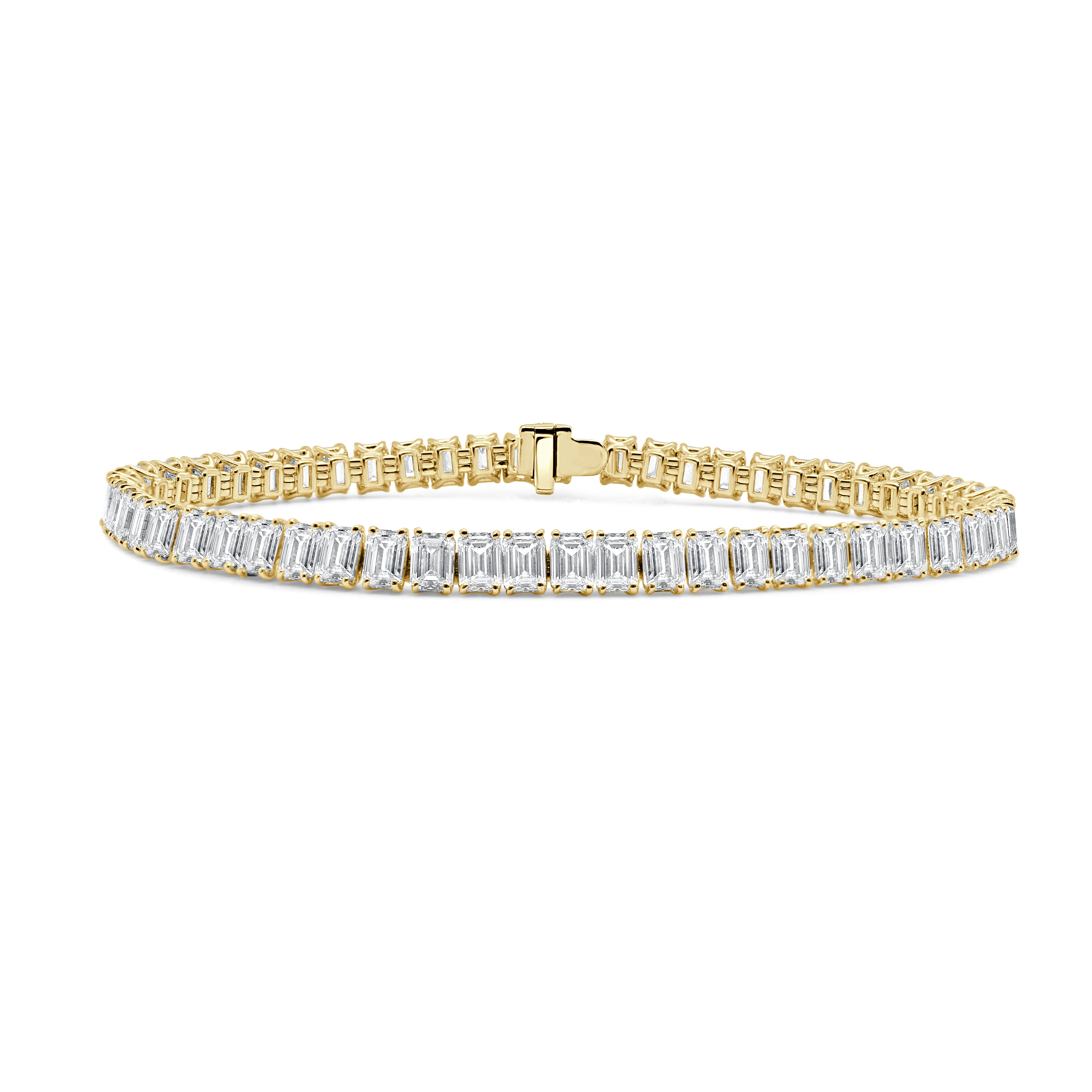 Emerald Cut Diamond Tennis Bracelet