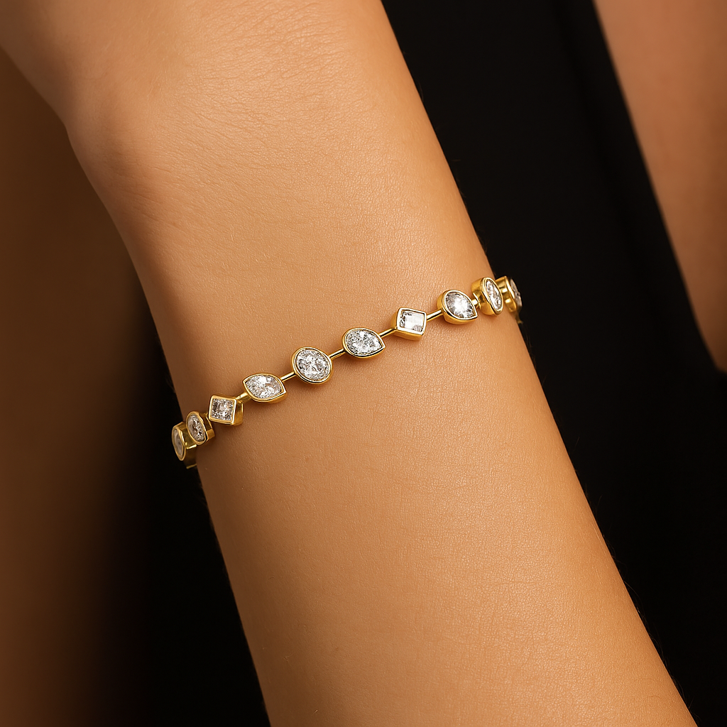 Mixed Fancy Shape Bracelet