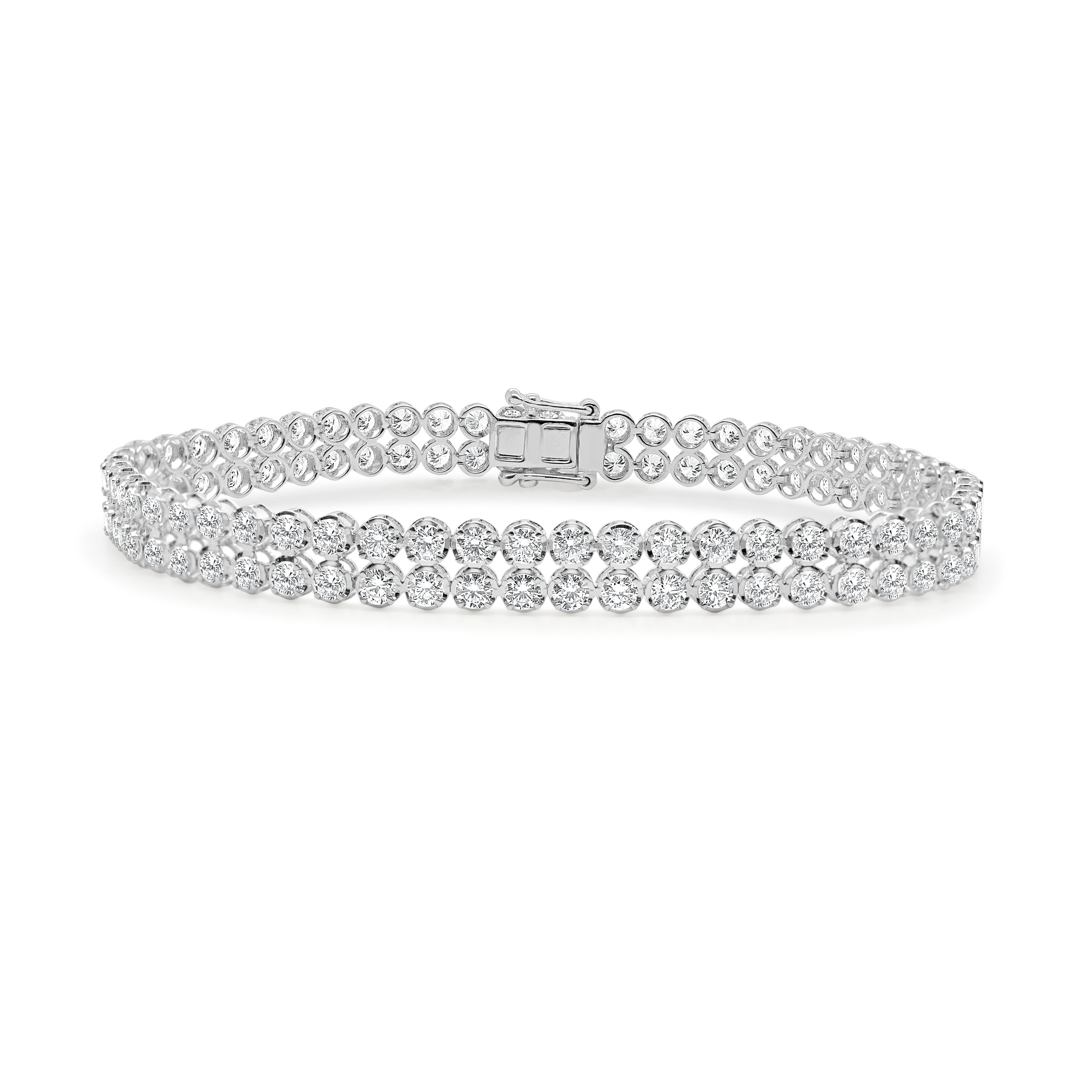 Diamond 2-Row Tennis Bracelet