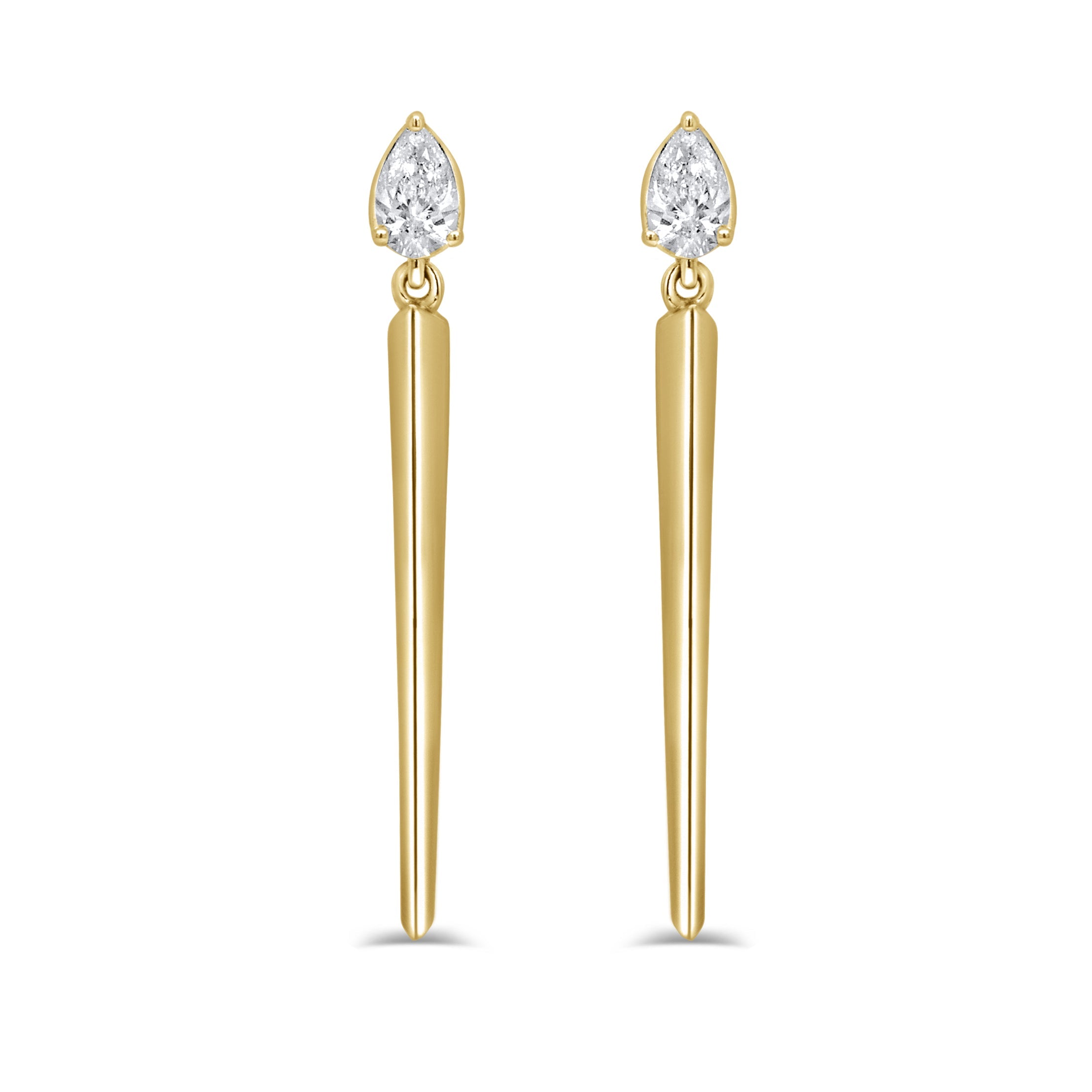 Pear-Shape Diamond Earrings