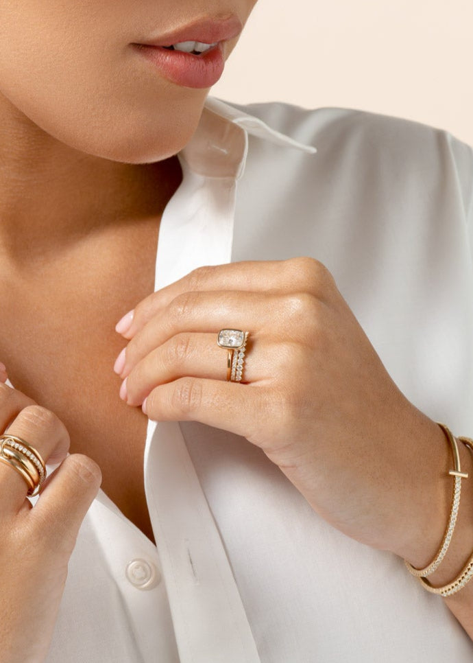 The Golden Frame Engagement Ring