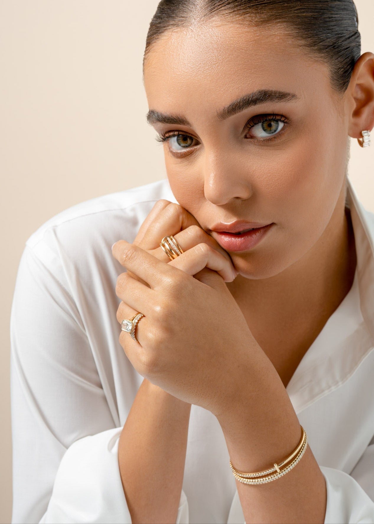 The Golden Frame Engagement Ring