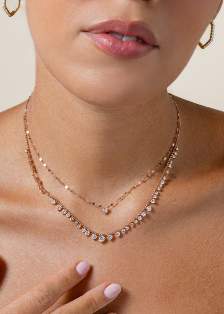 Shimmer Solitaire Necklace
