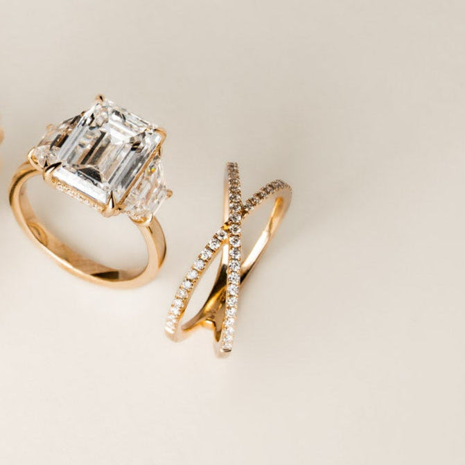 Diamond Kiss Ring