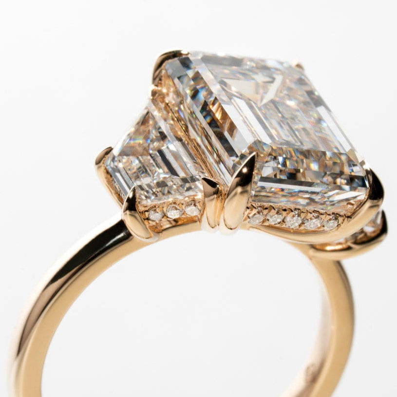 Luxe Emerald Engagement Ring