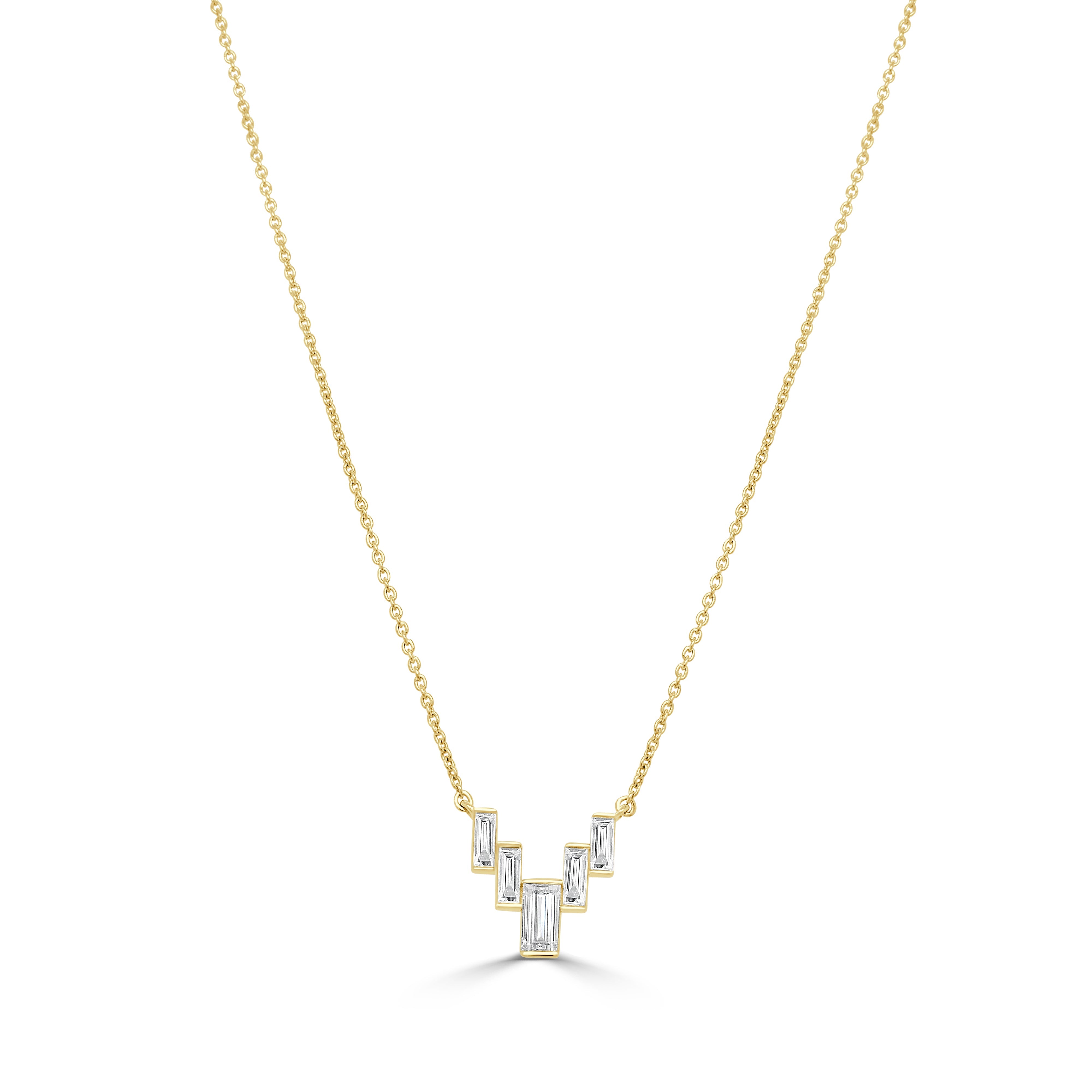 Baguette Diamond Necklace