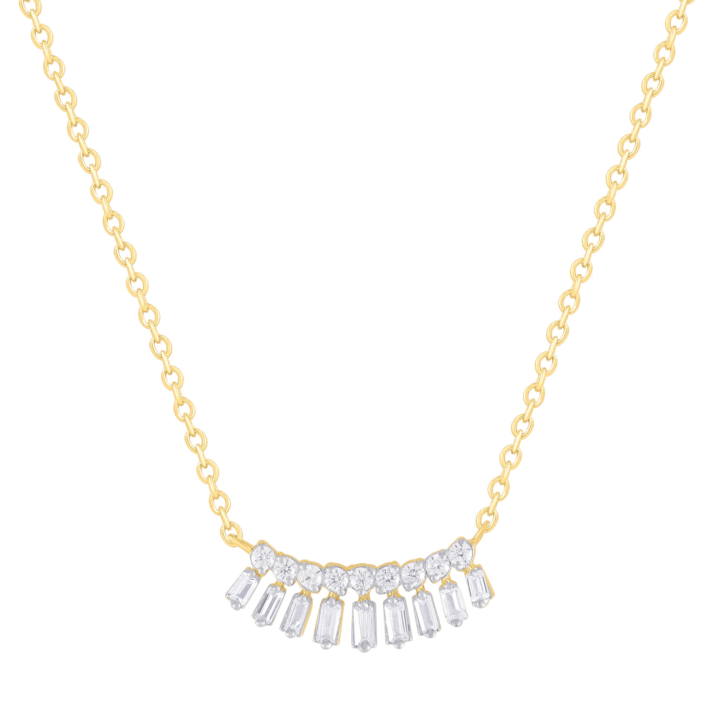 Baguette Diamond Necklace