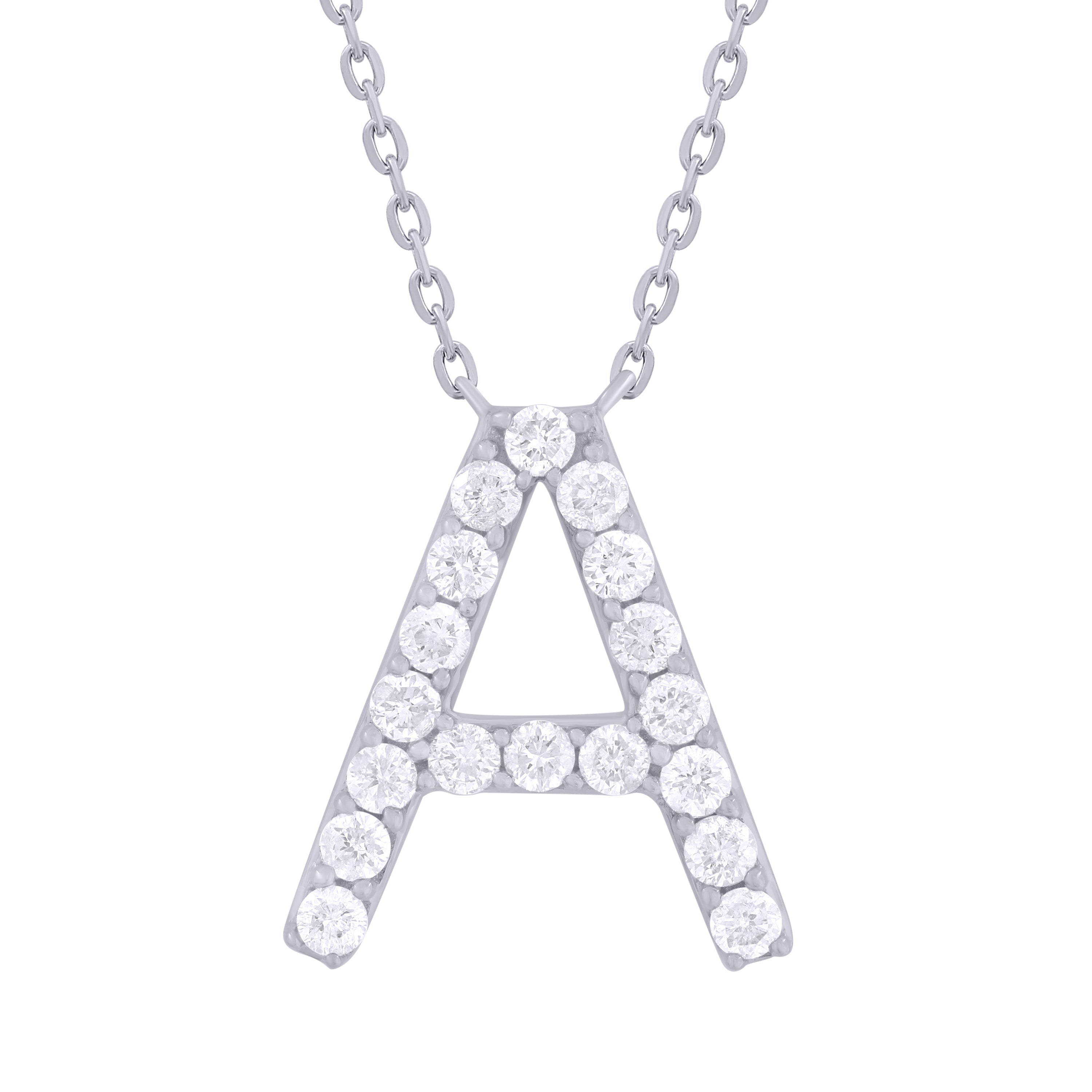 Diamond Initial Necklace