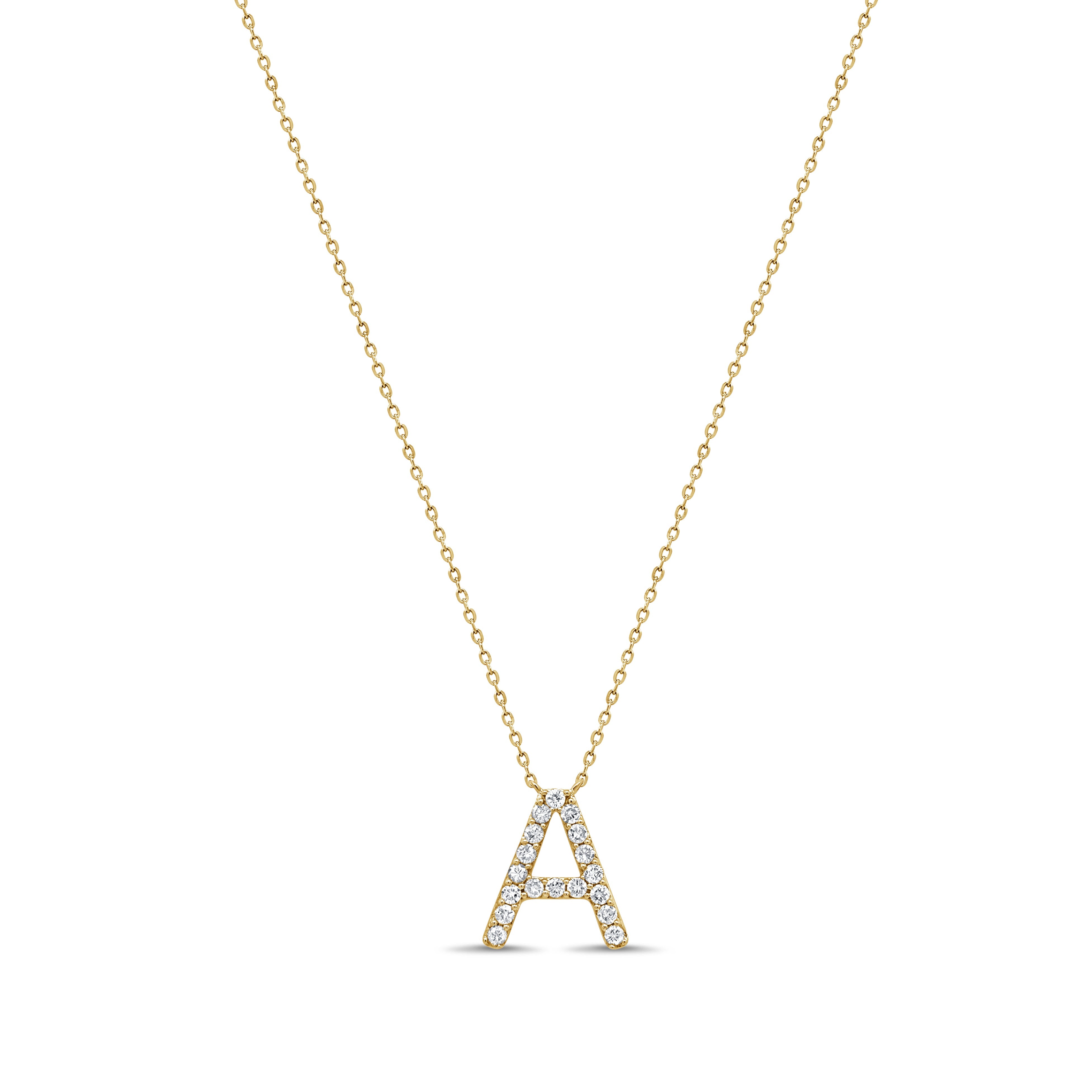 Diamond Initial Necklace