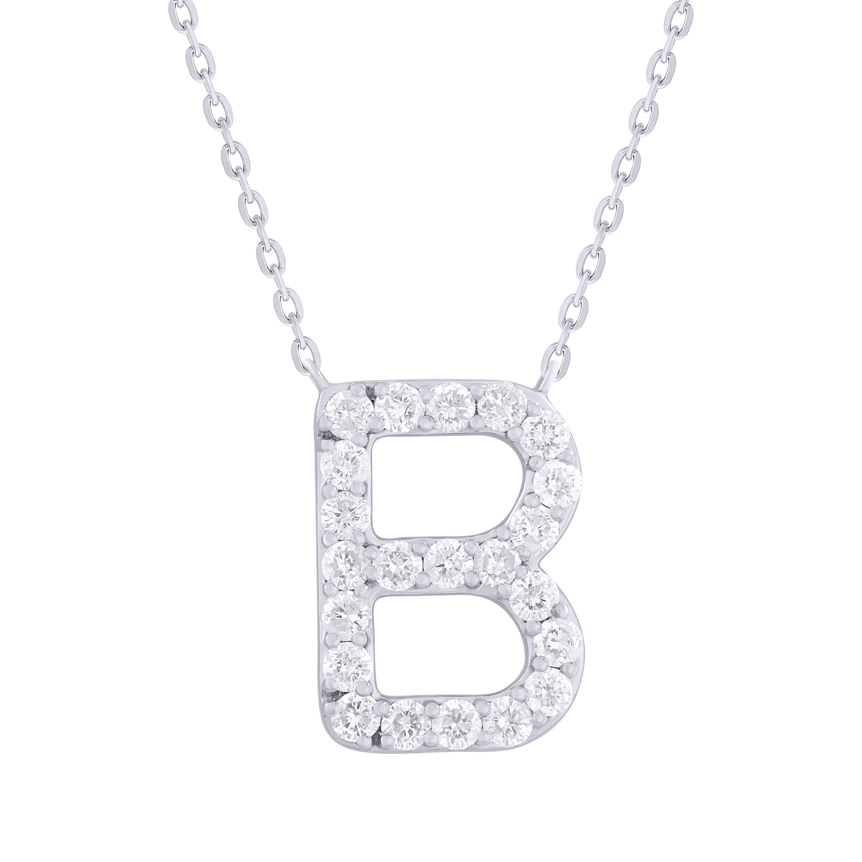 Diamond Initial Necklace