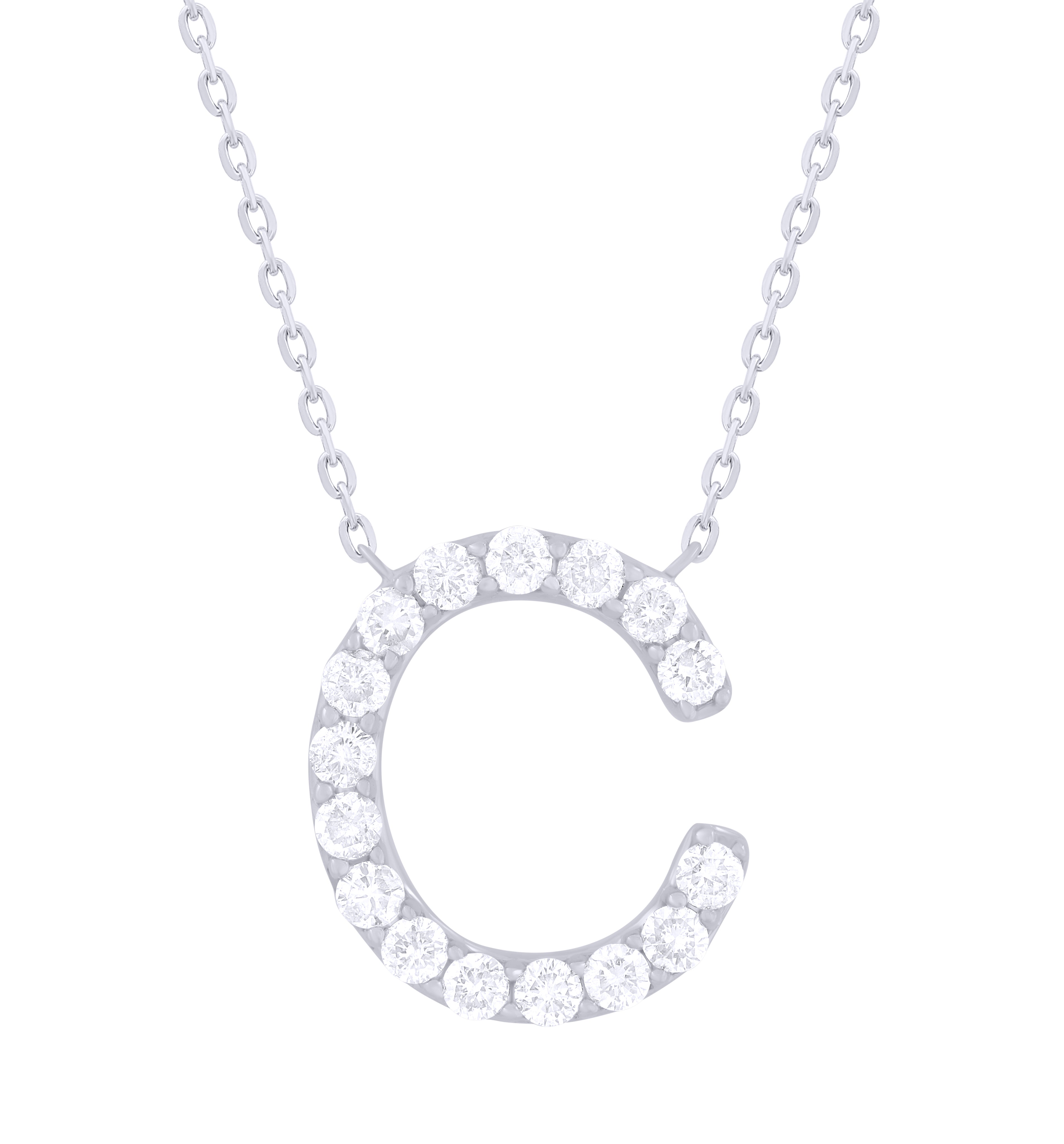 Diamond Initial Necklace