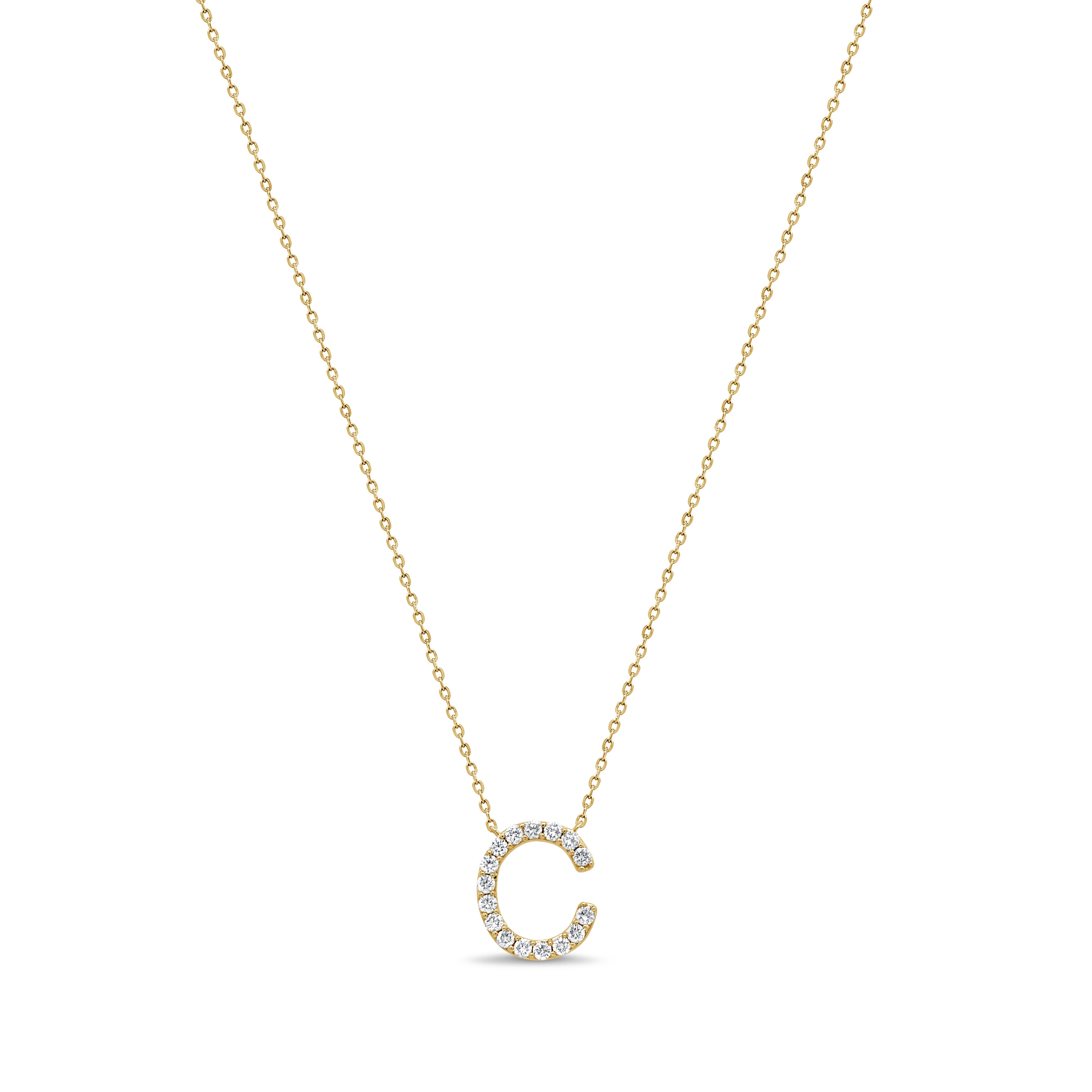 Diamond Initial Necklace