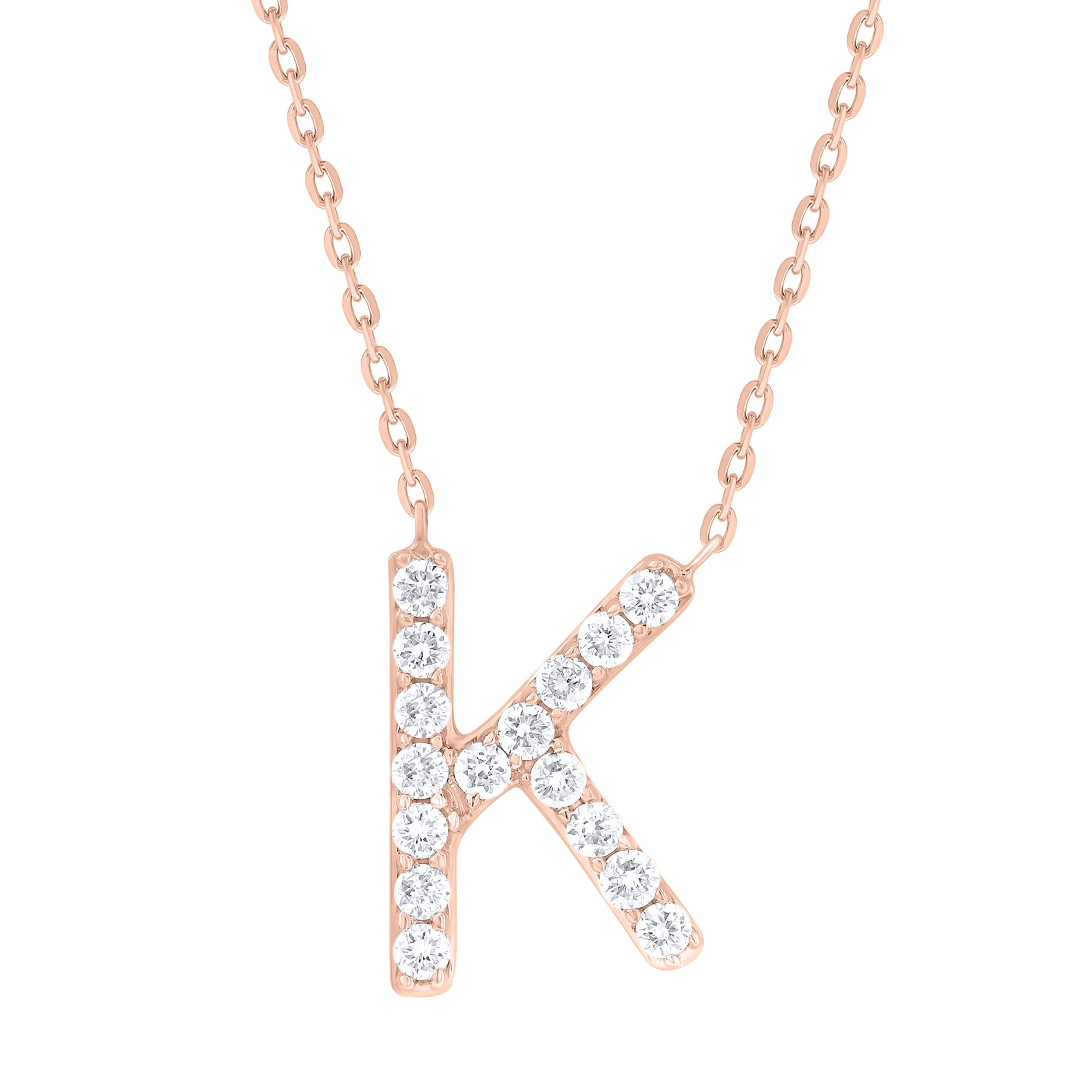 Diamond Initial Necklace