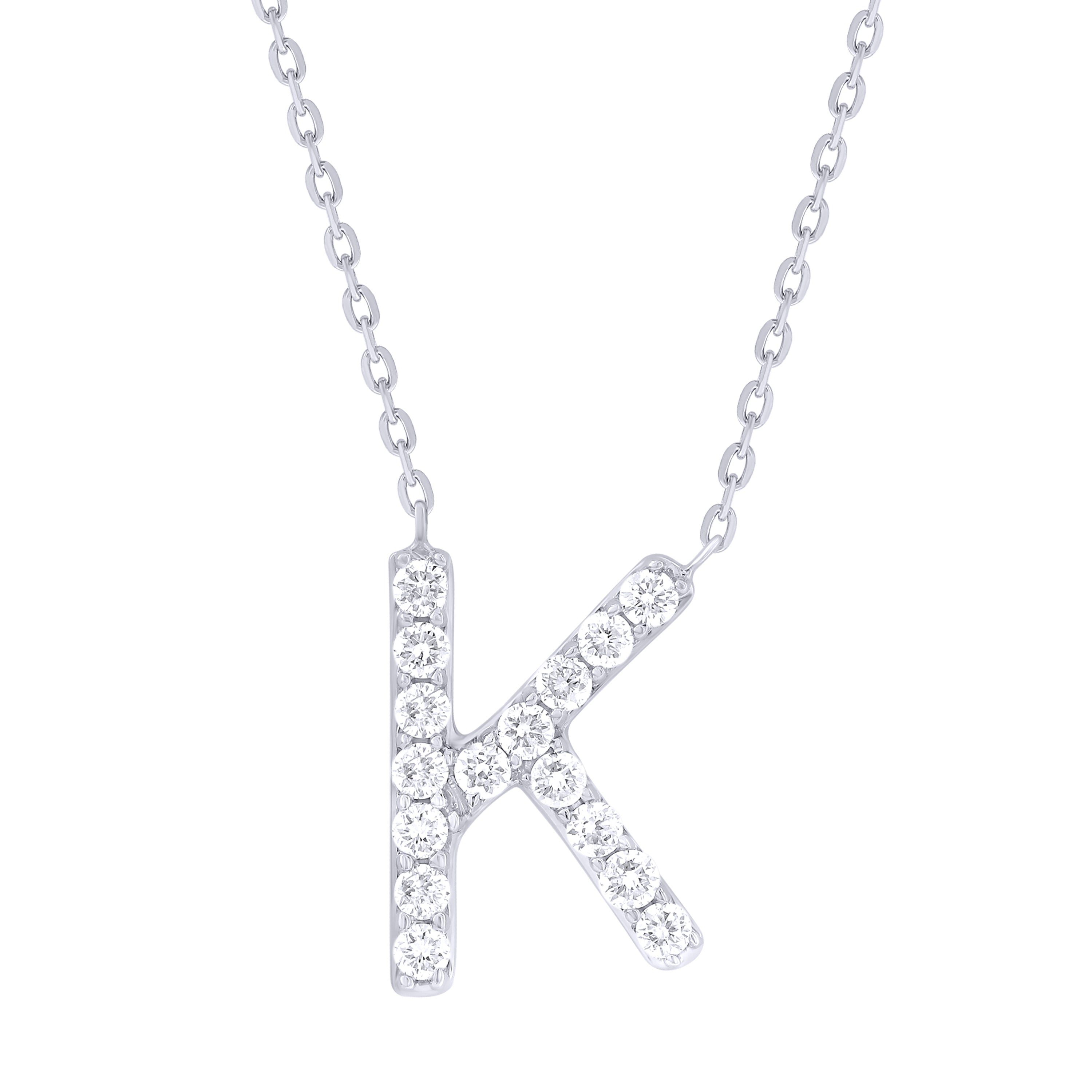 Diamond Initial Necklace