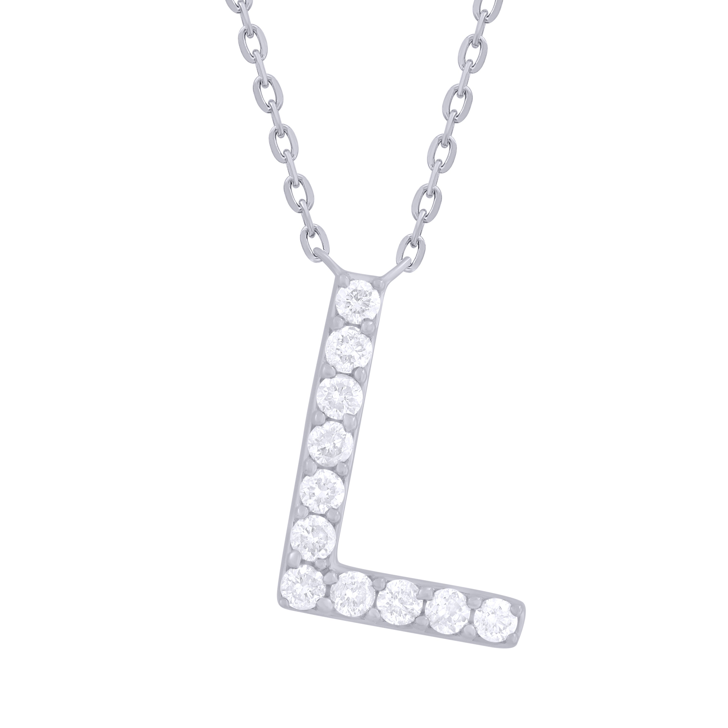 Diamond Initial Necklace