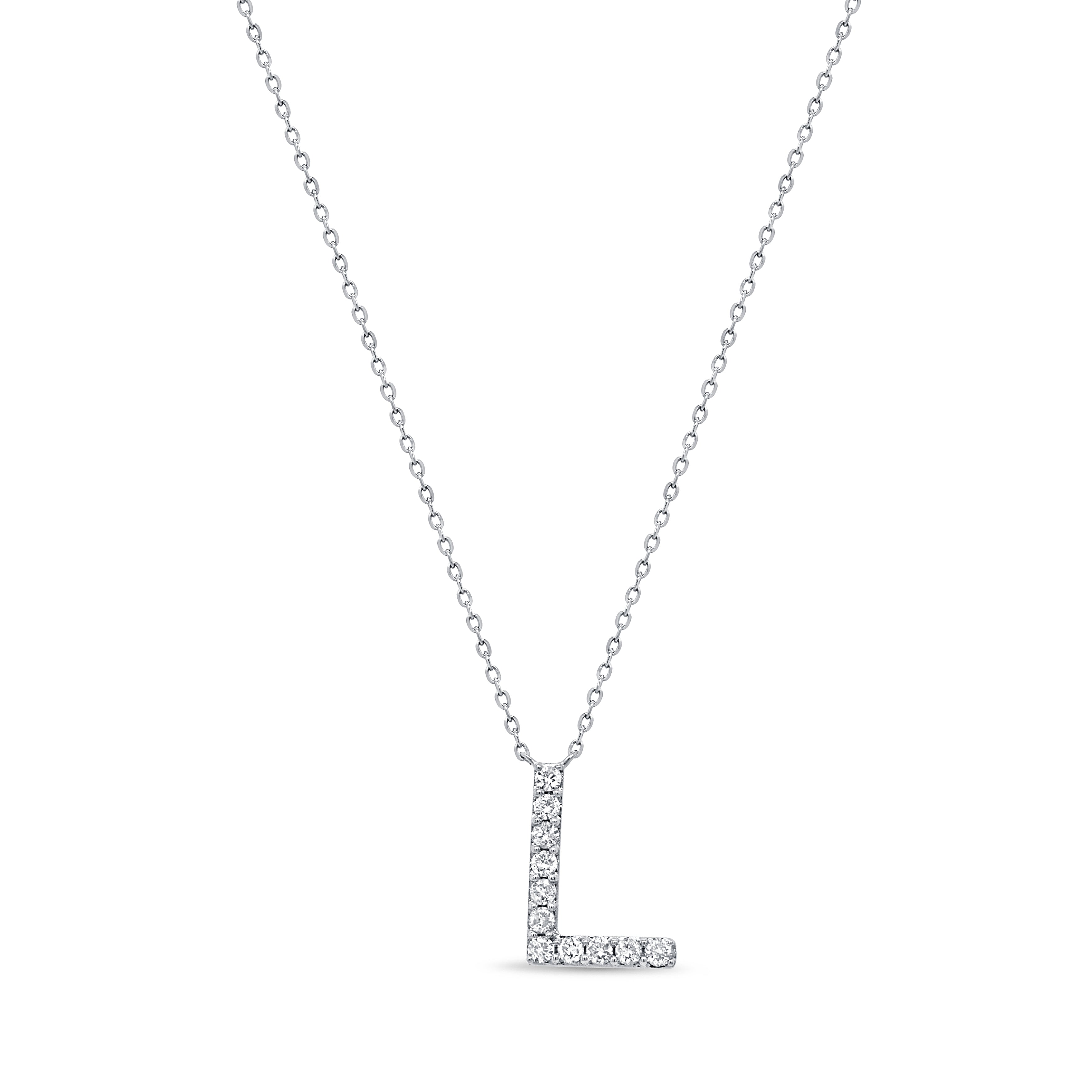 Diamond Initial Necklace