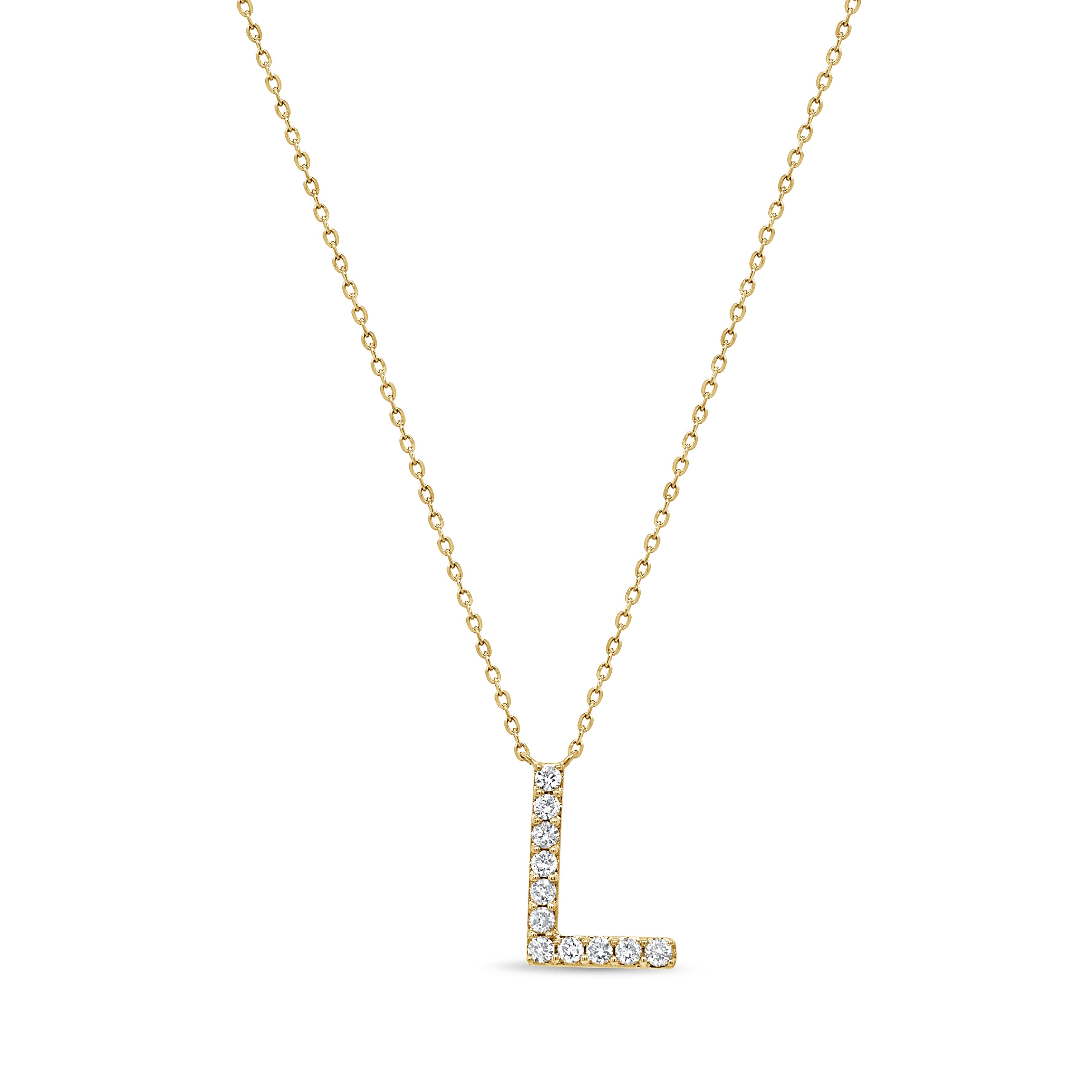 Diamond Initial Necklace