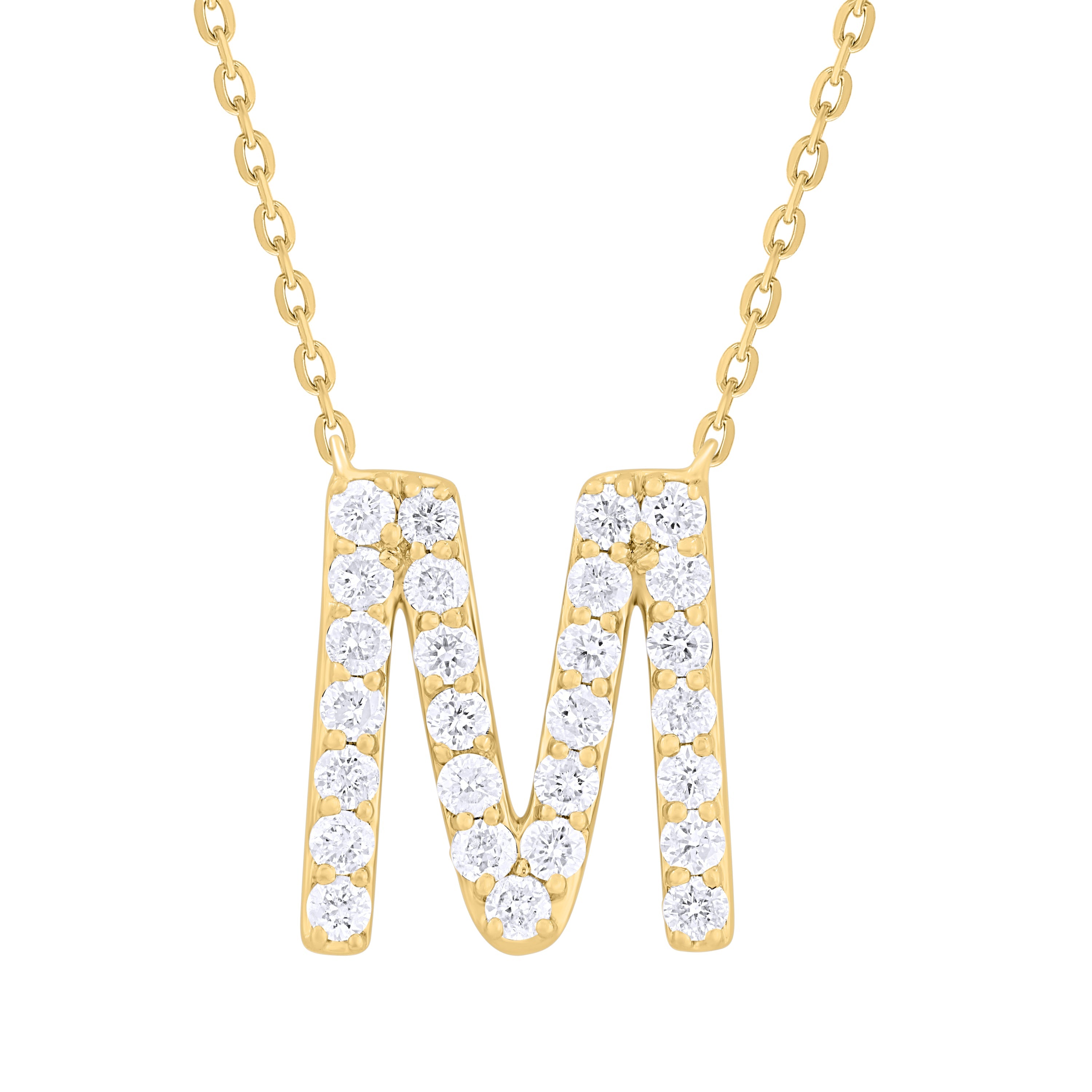 Diamond Initial Necklace