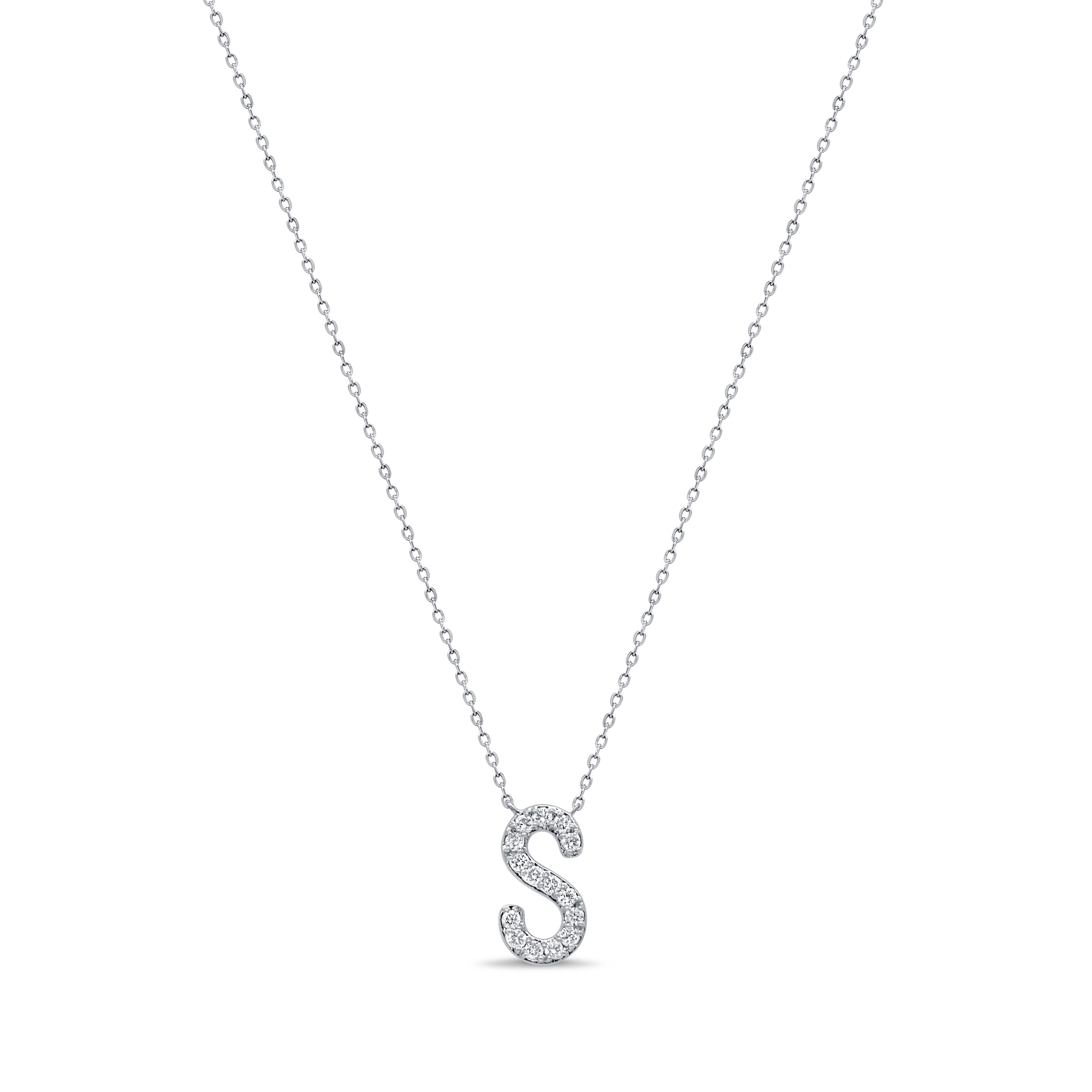 Diamond Initial Necklace