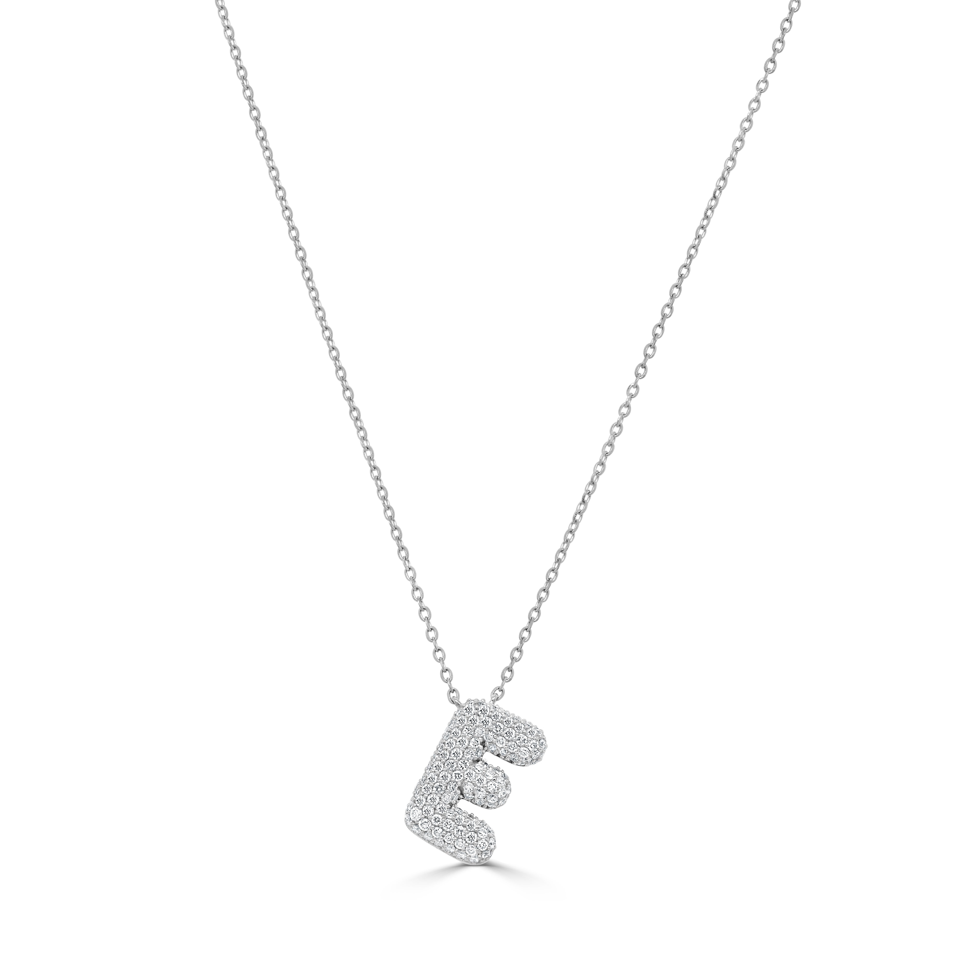 Pave Diamond Initial Necklace