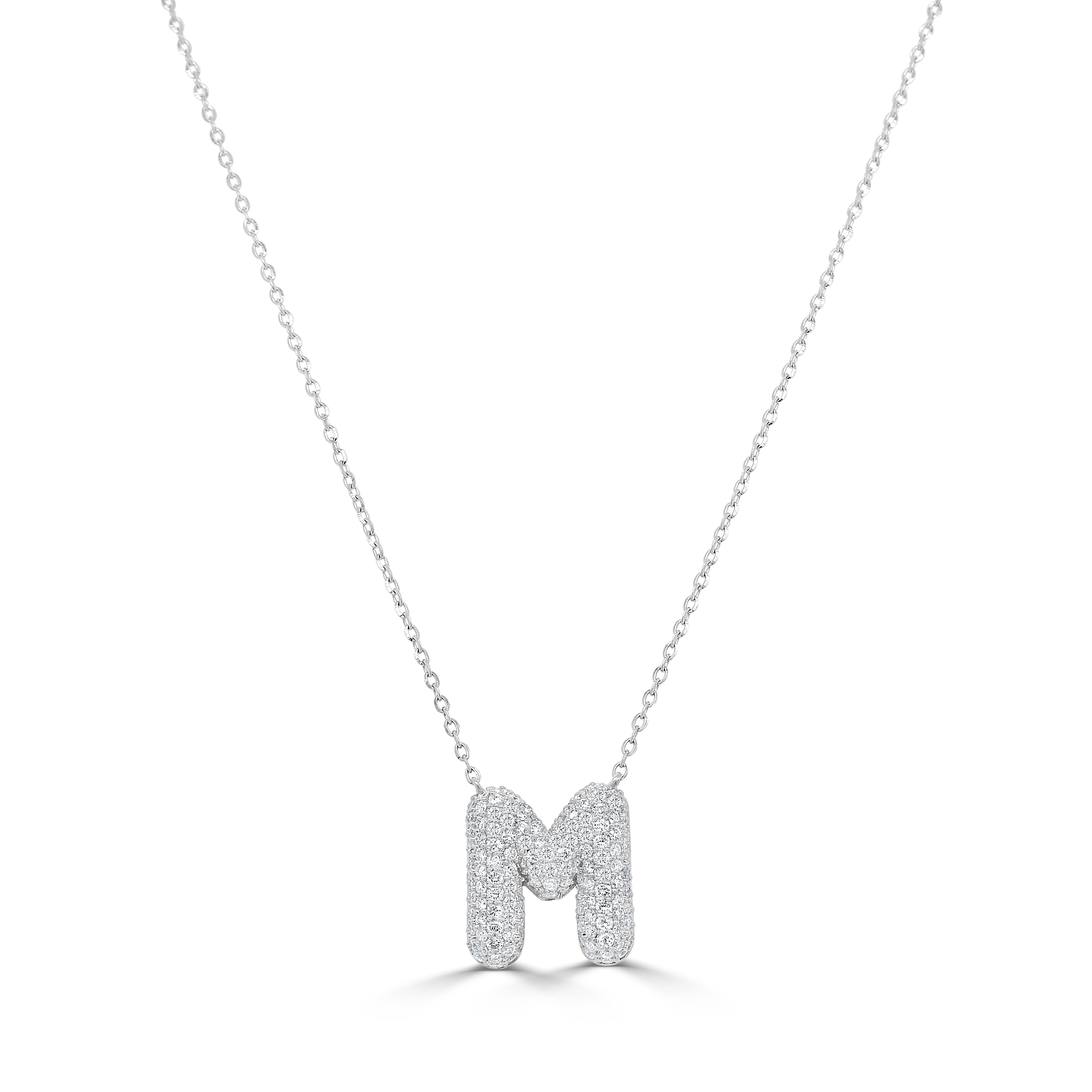 Pave Diamond Initial Necklace