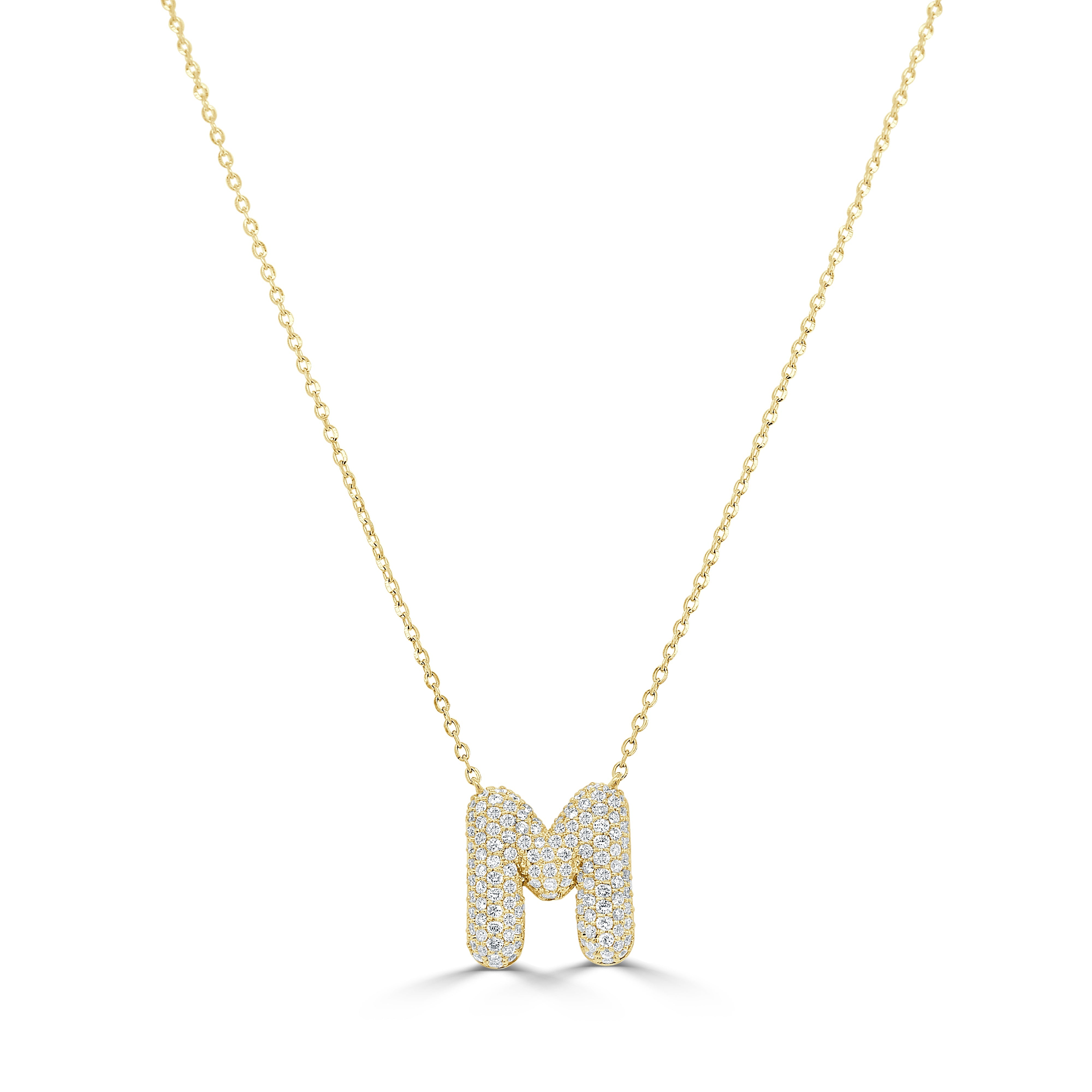 Pave Diamond Initial Necklace