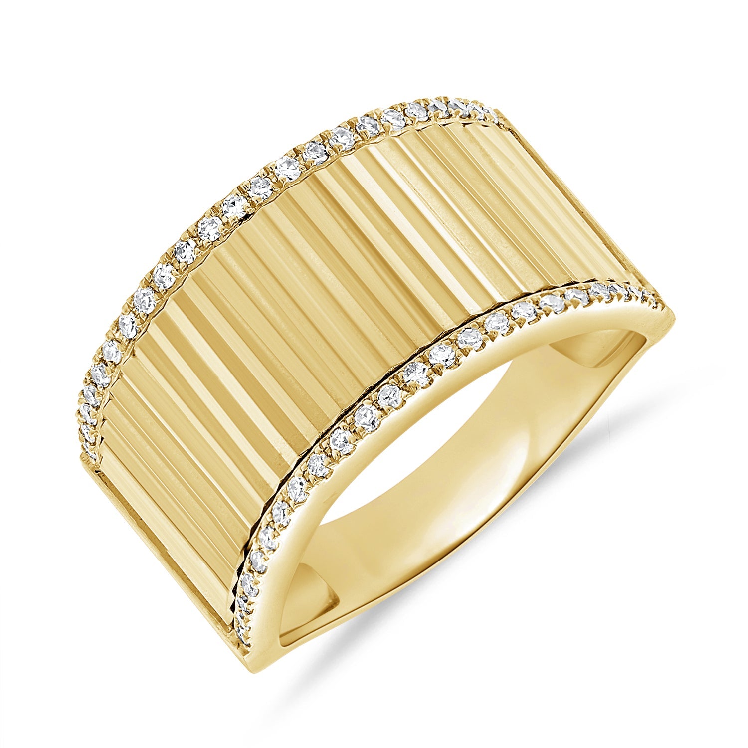 Diamond Fluted Band