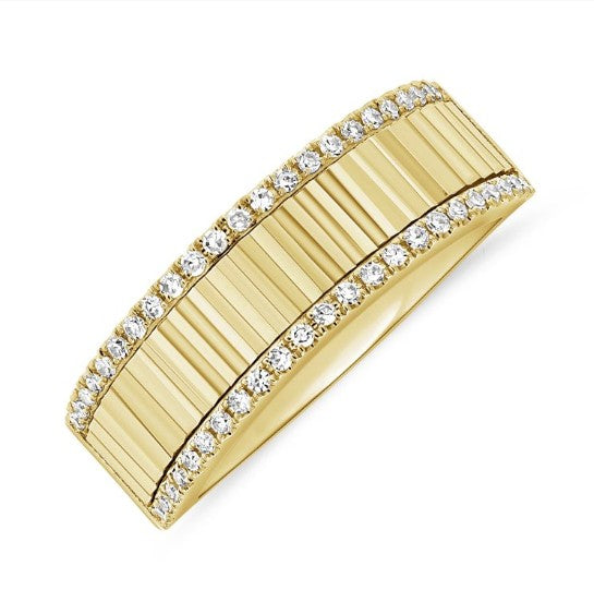 Diamond Fluted Band