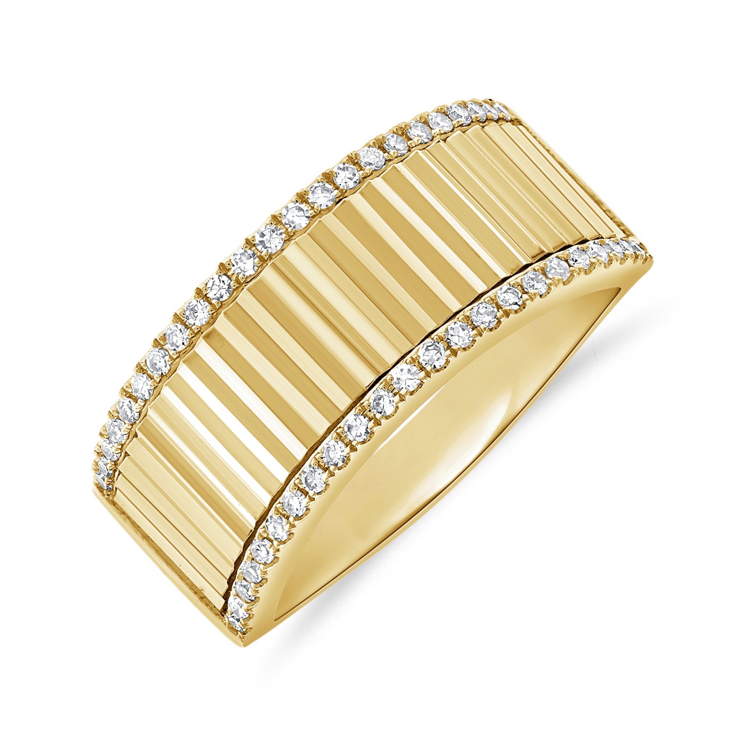 Diamond Fluted Band