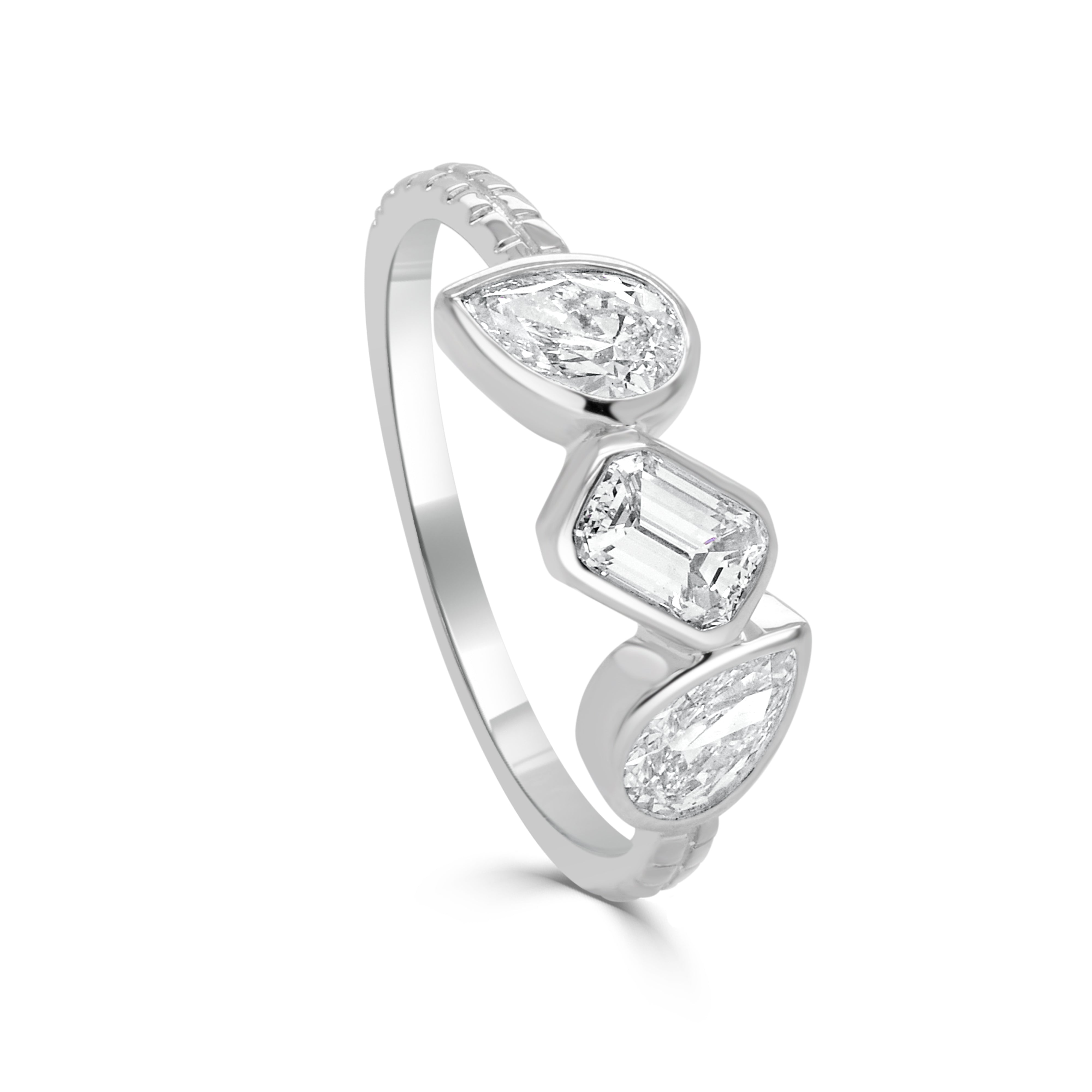 Diamond Mix-Shape 3- Stone Ring