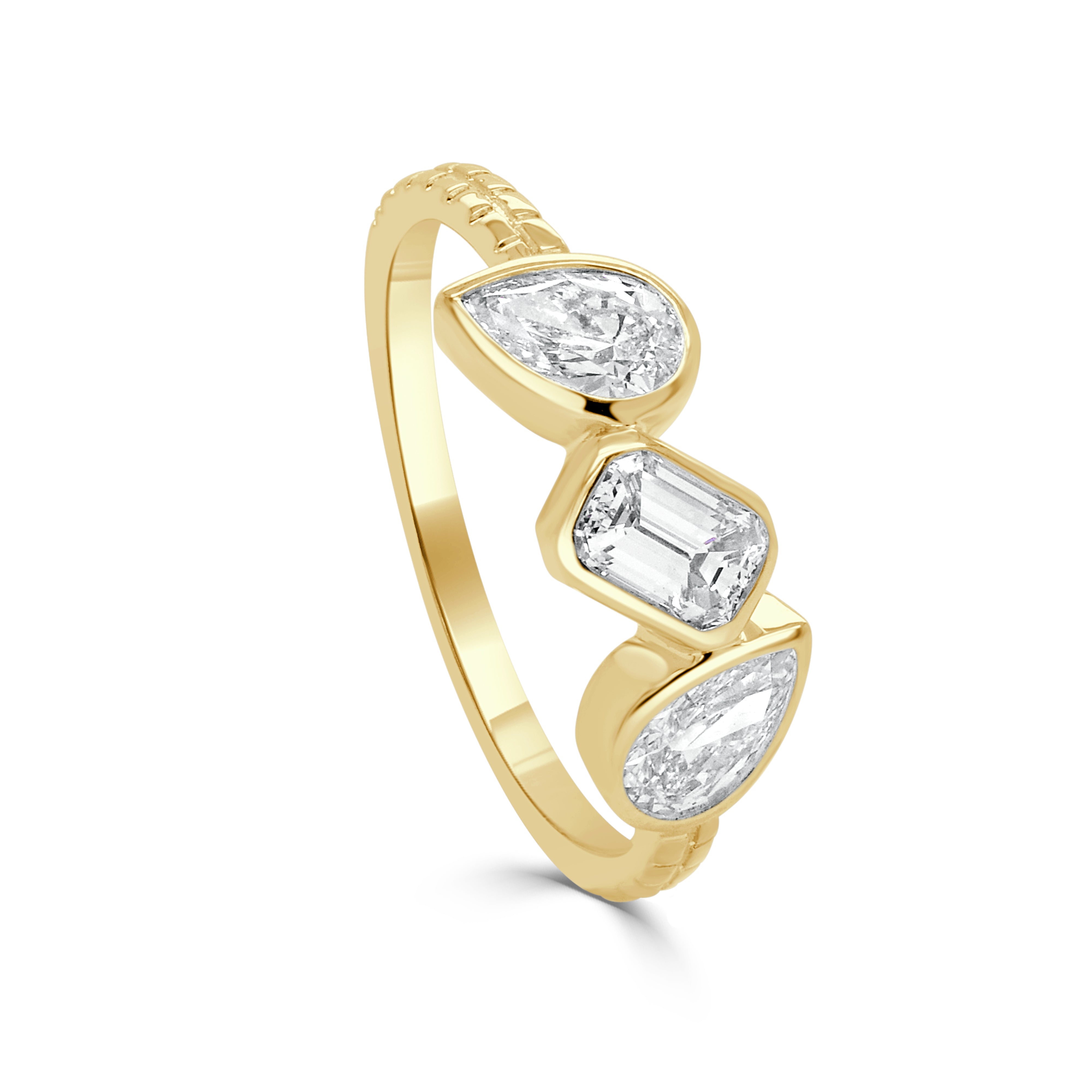 Diamond Mix-Shape 3- Stone Ring